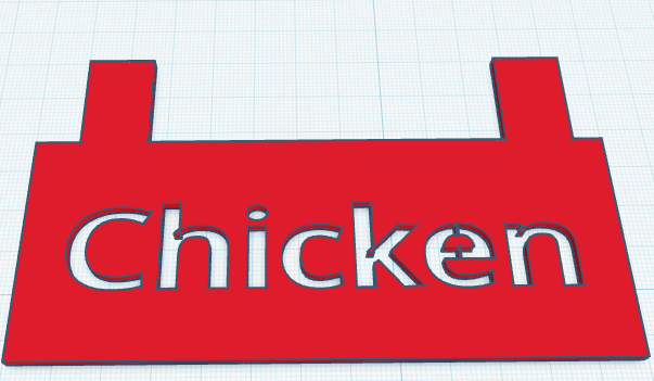 "Chicken" stincil