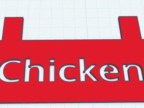 "Chicken" stincil