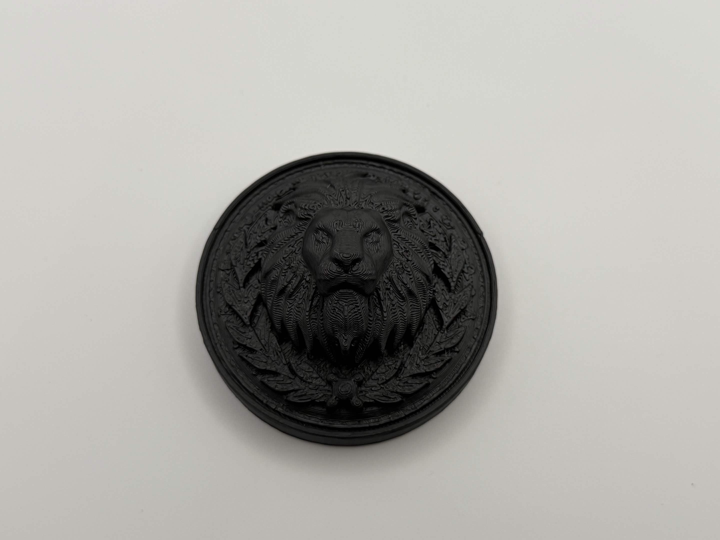Lion Head Emblem - Decorative Wall Badge