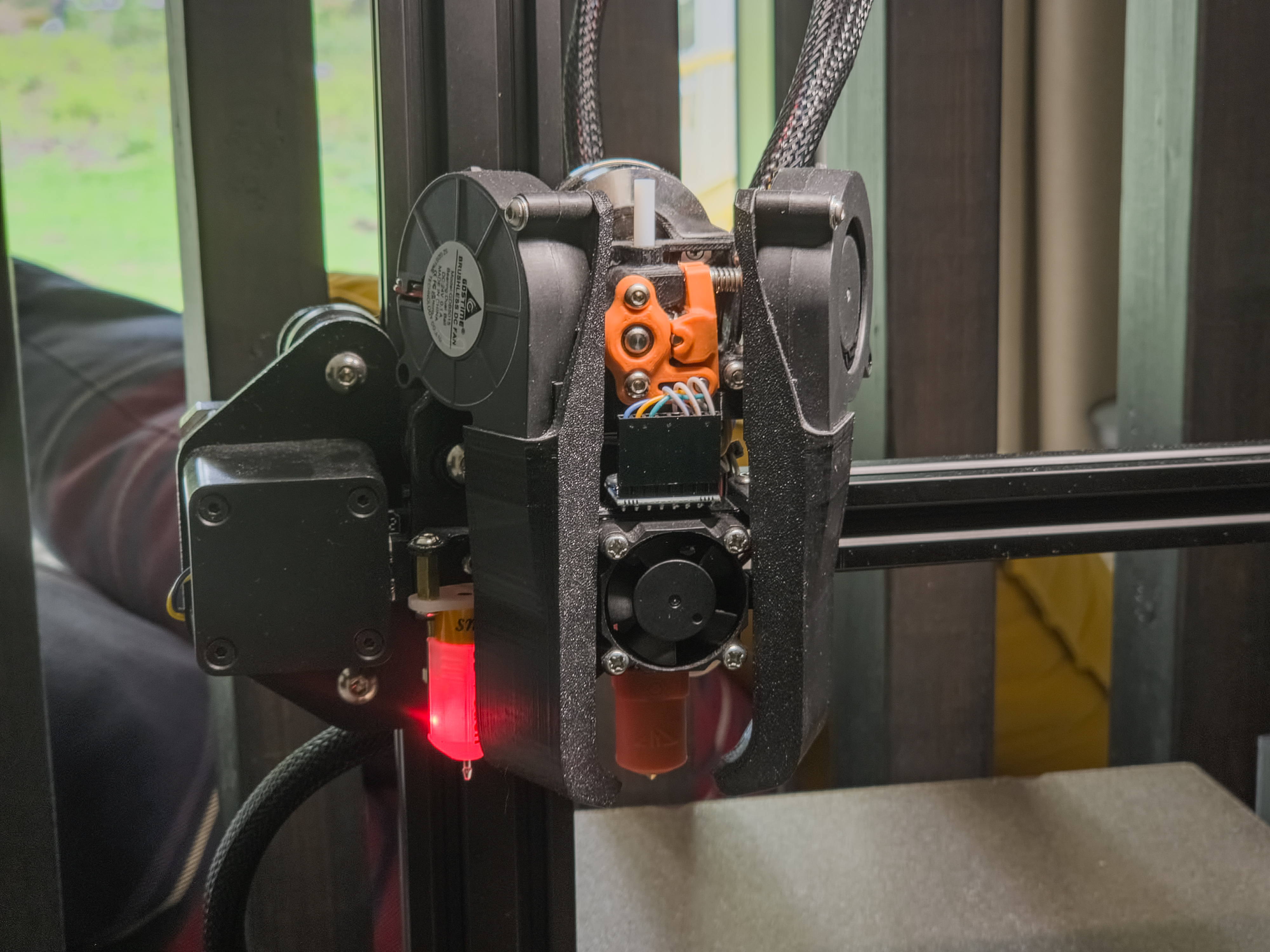 Mantis Dual 5015 Toolhead for Ender 3/CR10 with Volcano heater block