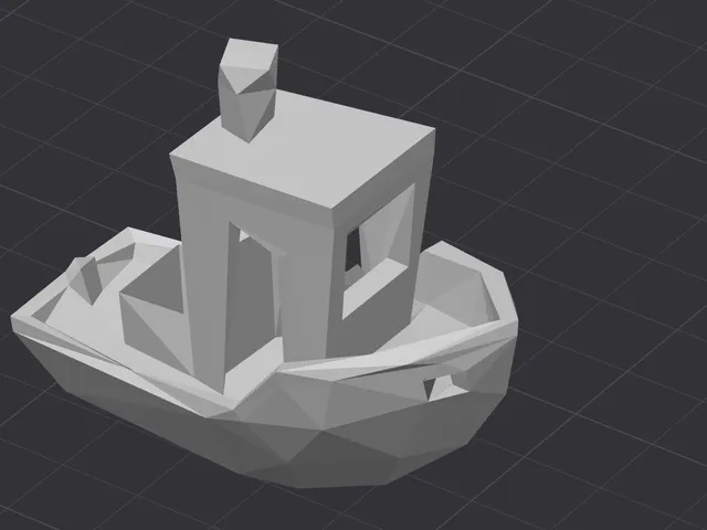 An extremely low-poly Benchy