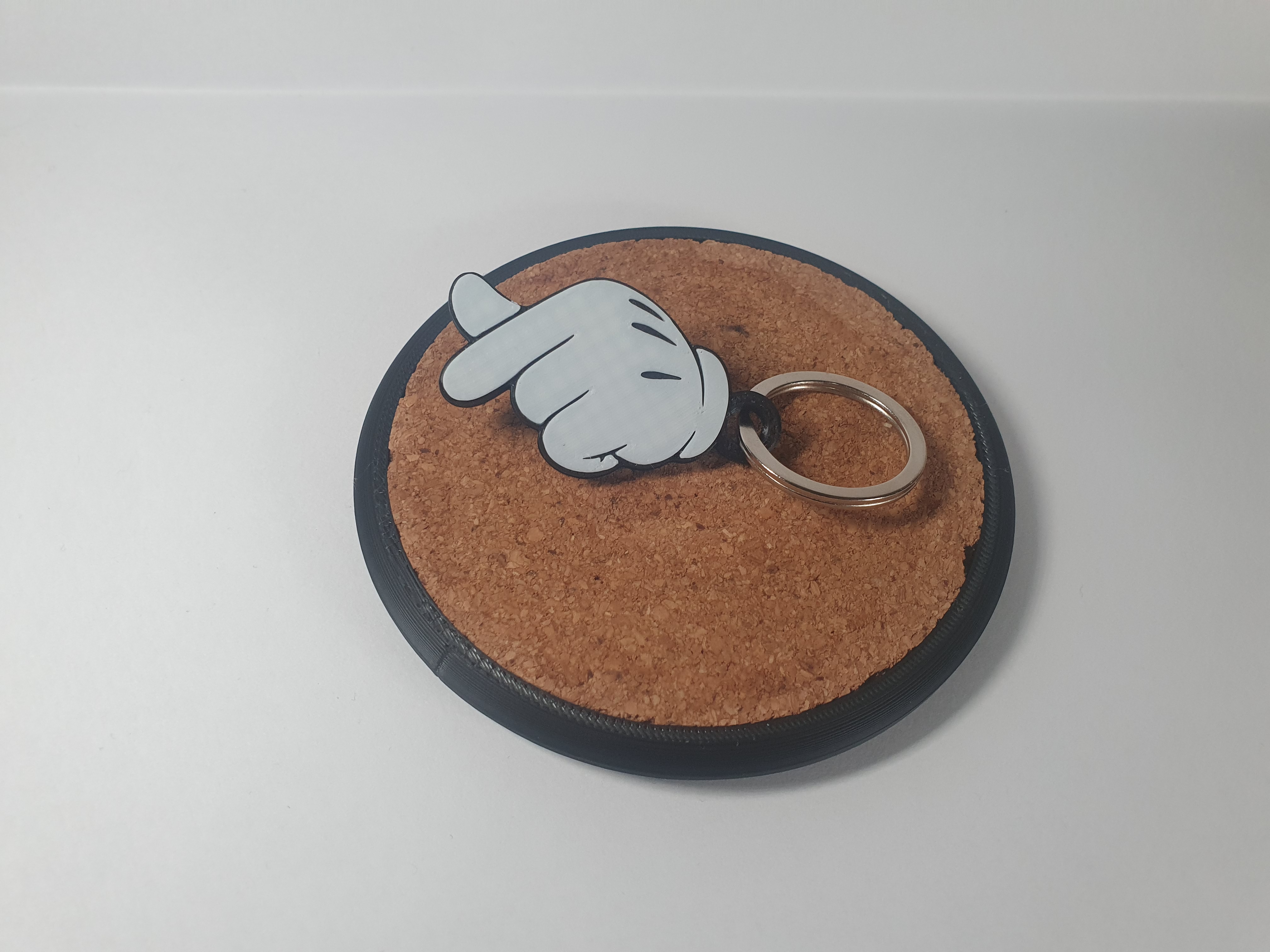 Cartoon Finger Heart / K-Love Heart Keychain