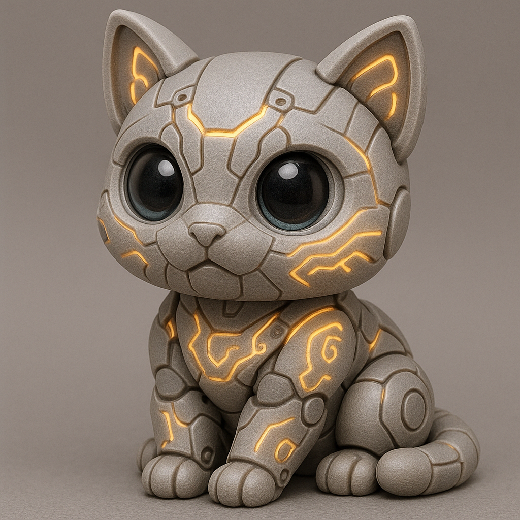 Anime Robot Cat Figurine