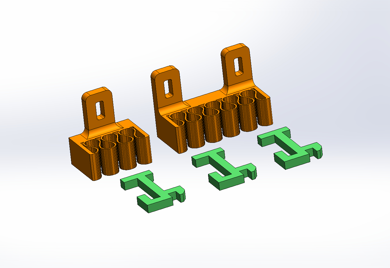 Miniatura 2 do modelo 3D Skadis Cable Holder