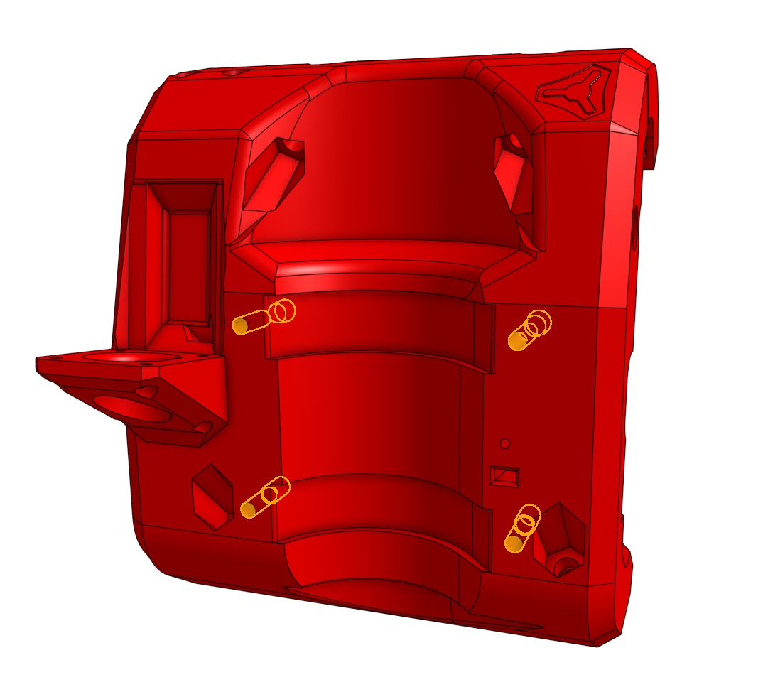 Heat Set Insert mod for the tool mounts on the LowRider 4 CNC Core