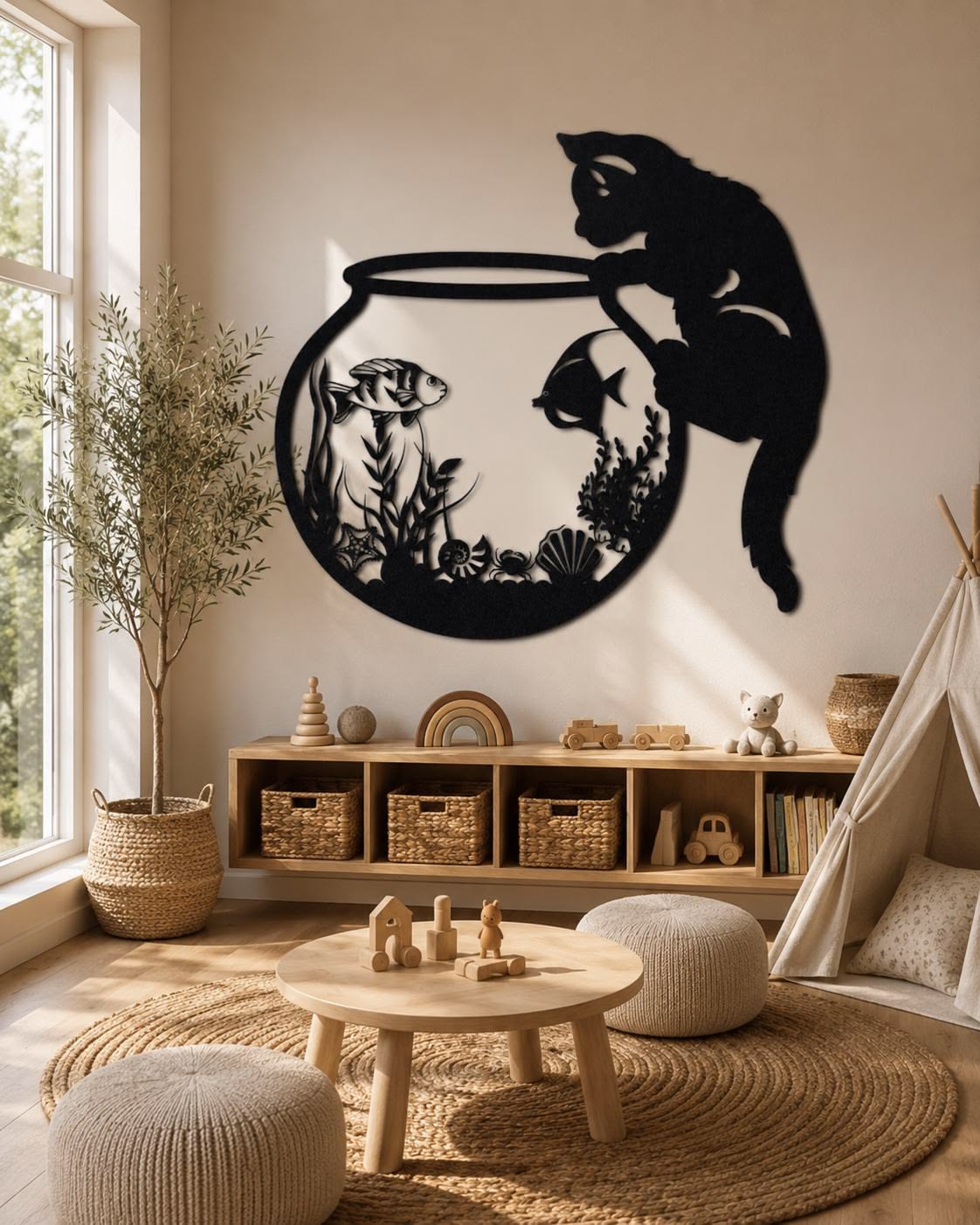WallArt - Cute Cat 001