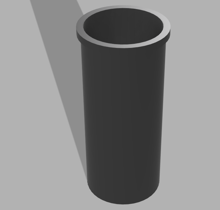 sleeve to hold washing line base with draining holes