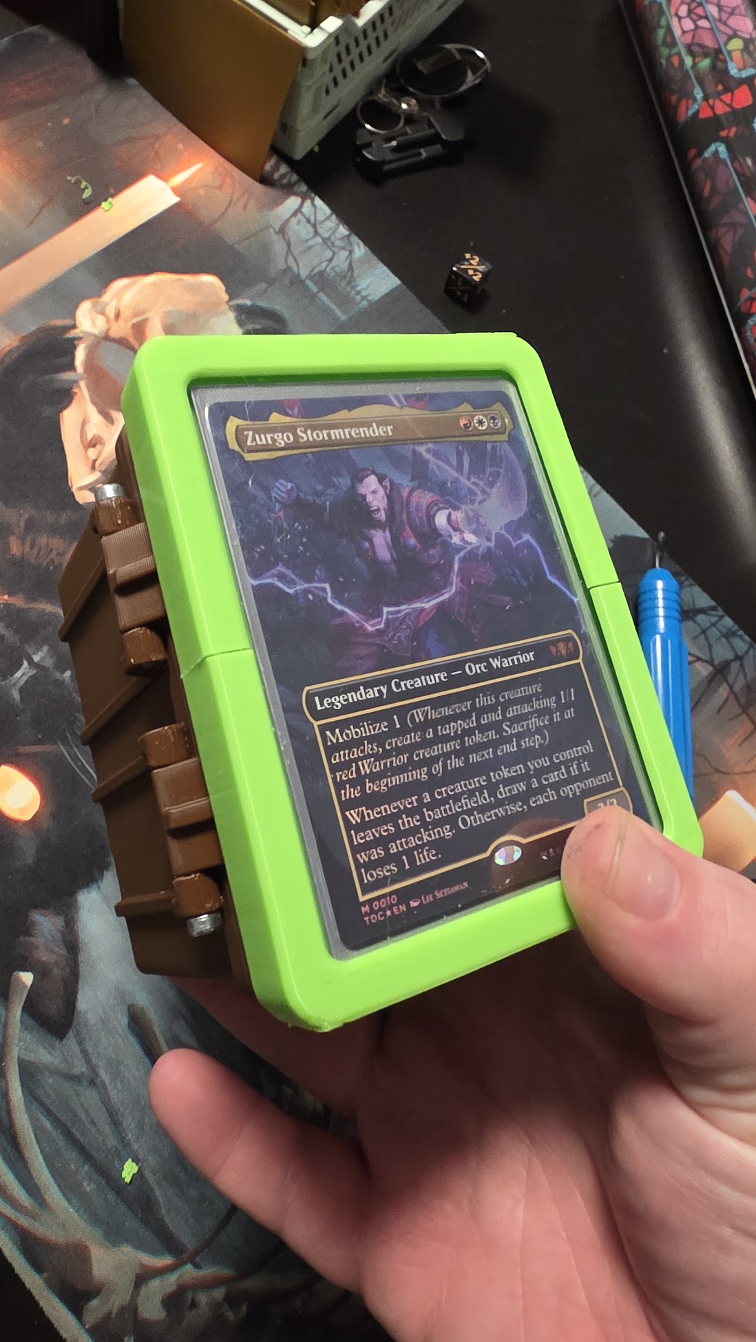 Toploader Commander frame for MTG Commander 120+ Rugged Deck Box