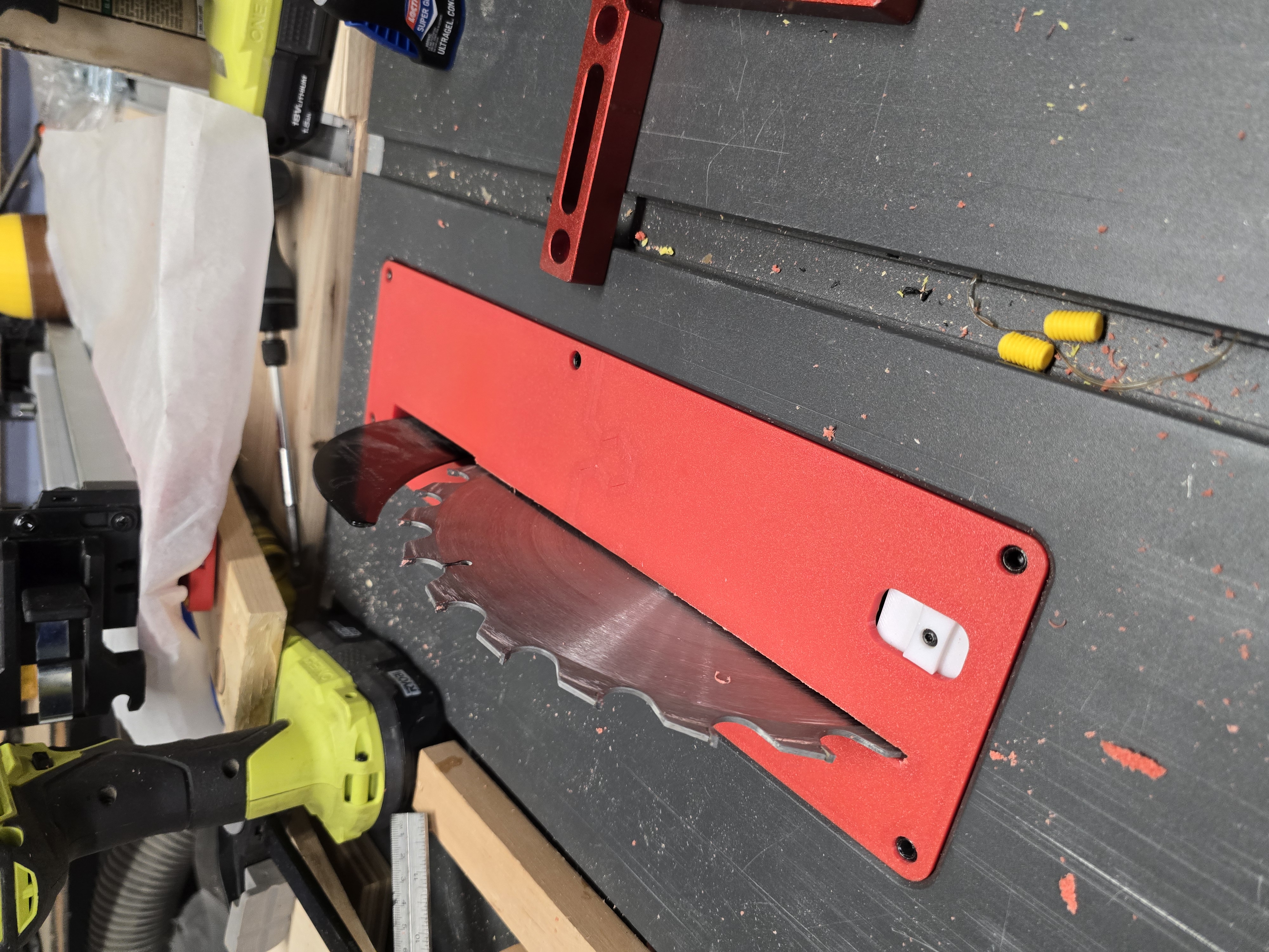 Sawstop CTS 0 clearance plate