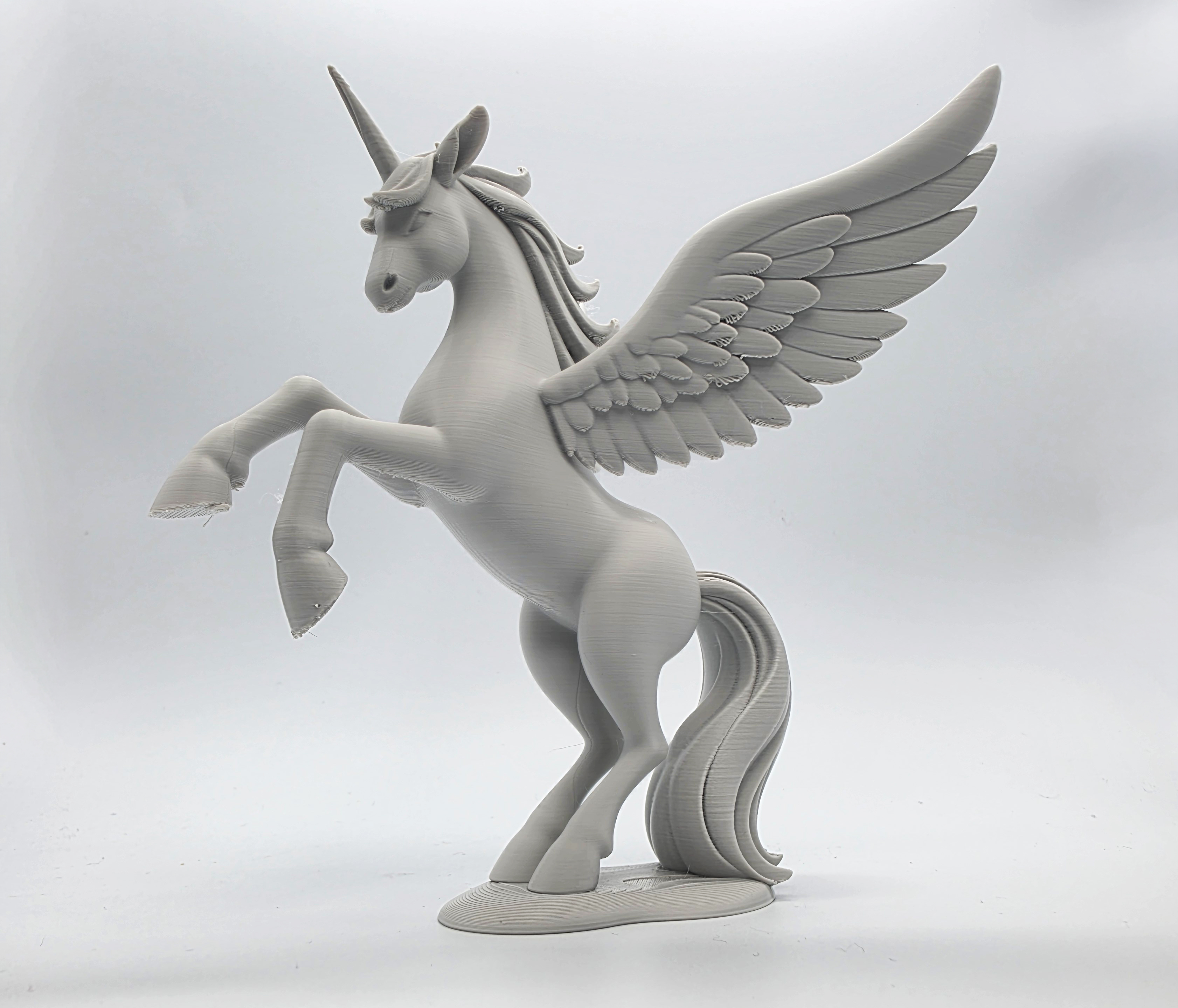 Rearing Winged Unicorn Statue