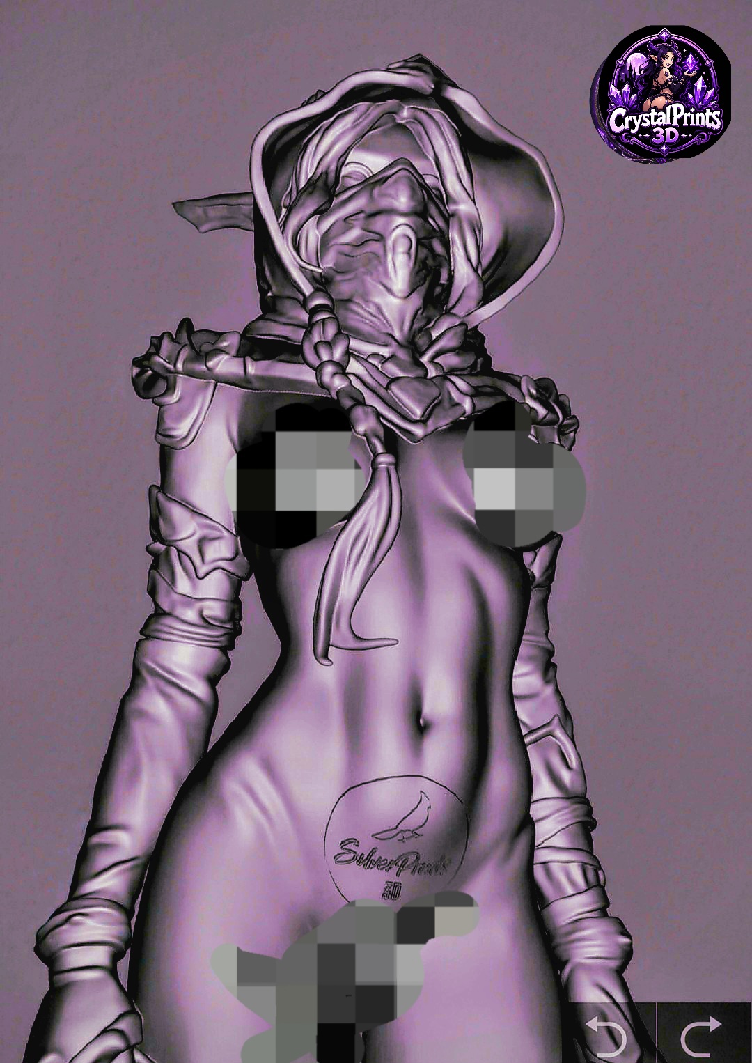 Blind Temptation Rogue STL | Sexy Elven Fantasy Assassin | High Detail Resin Figure