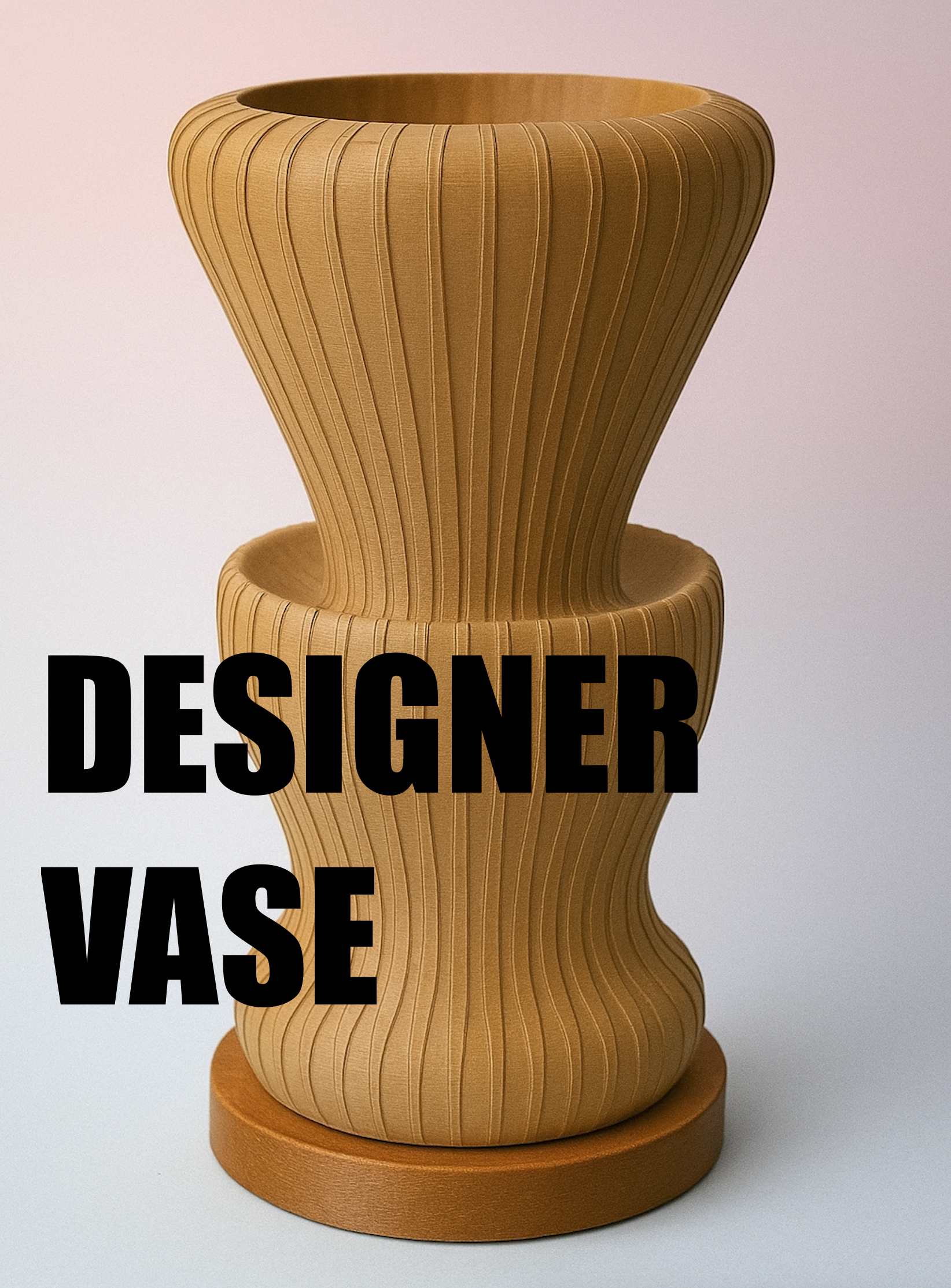 Ribbon Designer Vase