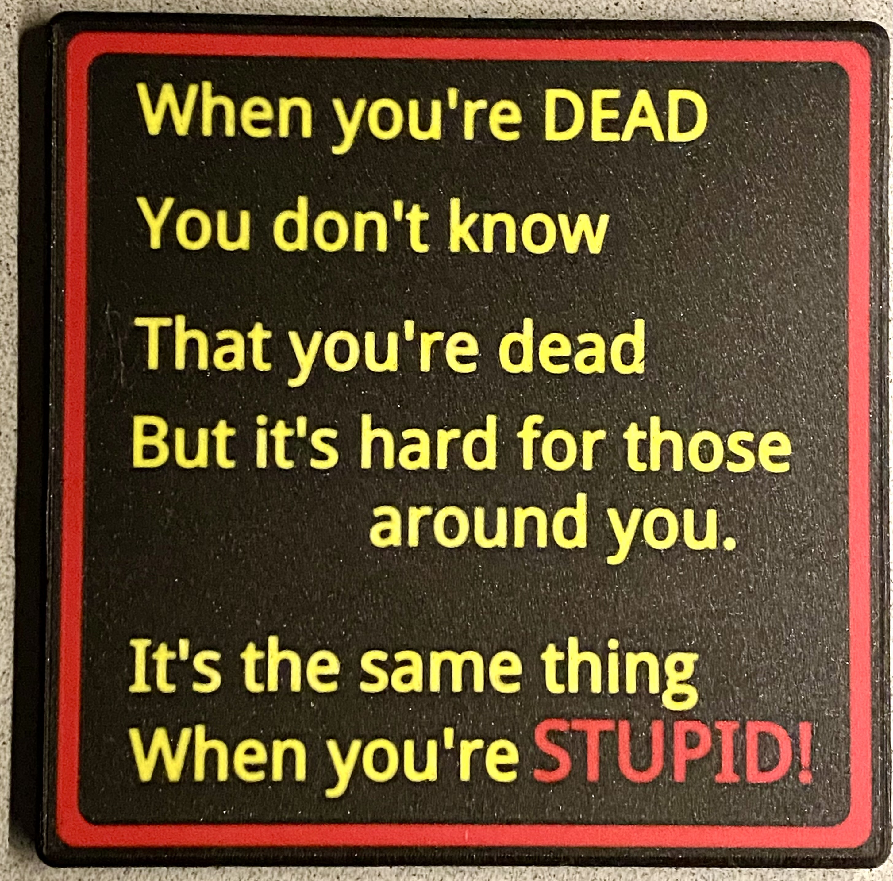 Wisdom Plate (English and German version)