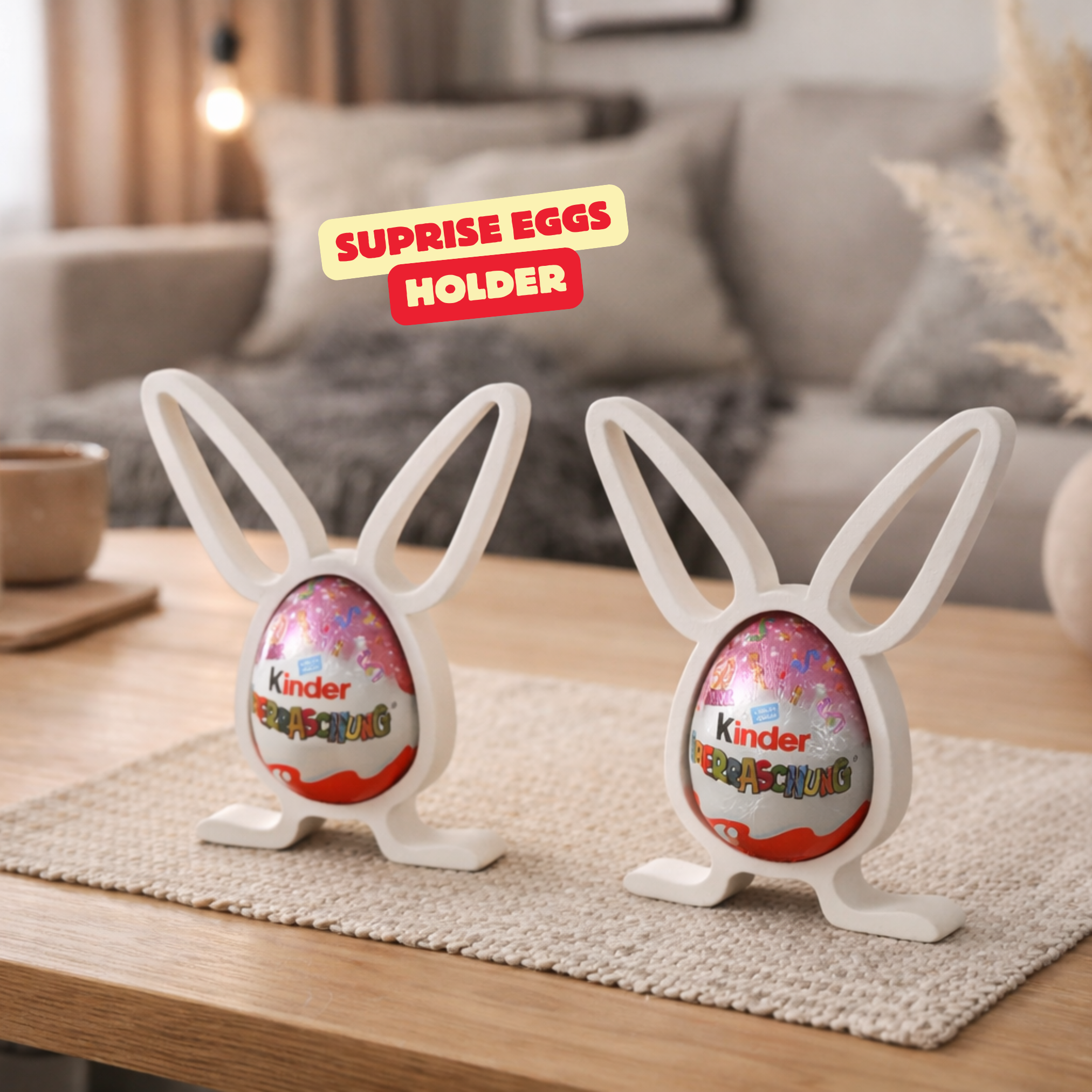 SURPRISE EGG HOLDER / EGG HOLDER / EASTER SUPRISE EGG BUNNY / EASTER GIFT / LITTLE GIFT FOR EASTER