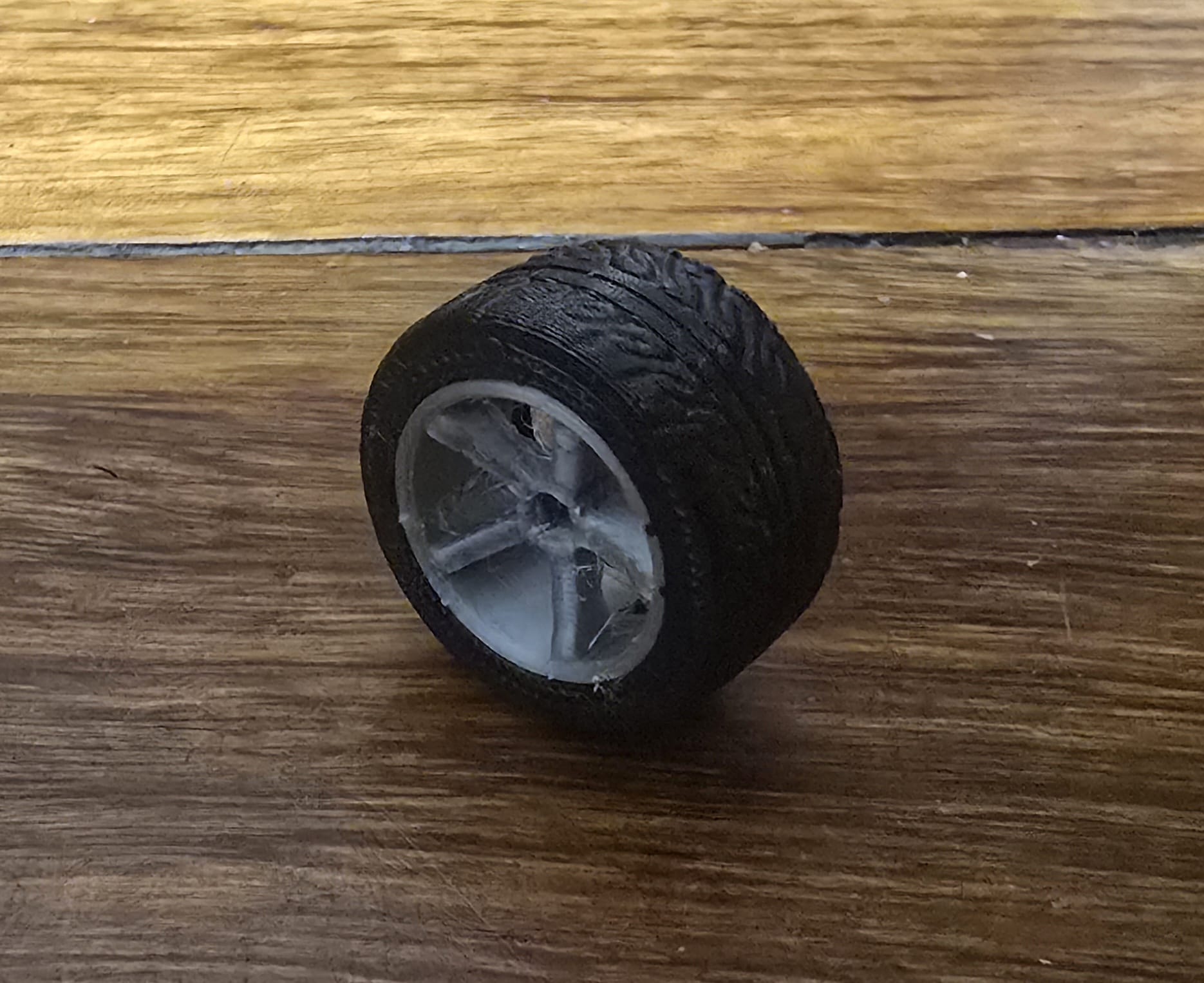 Diecast car wheels (rim + tire)
