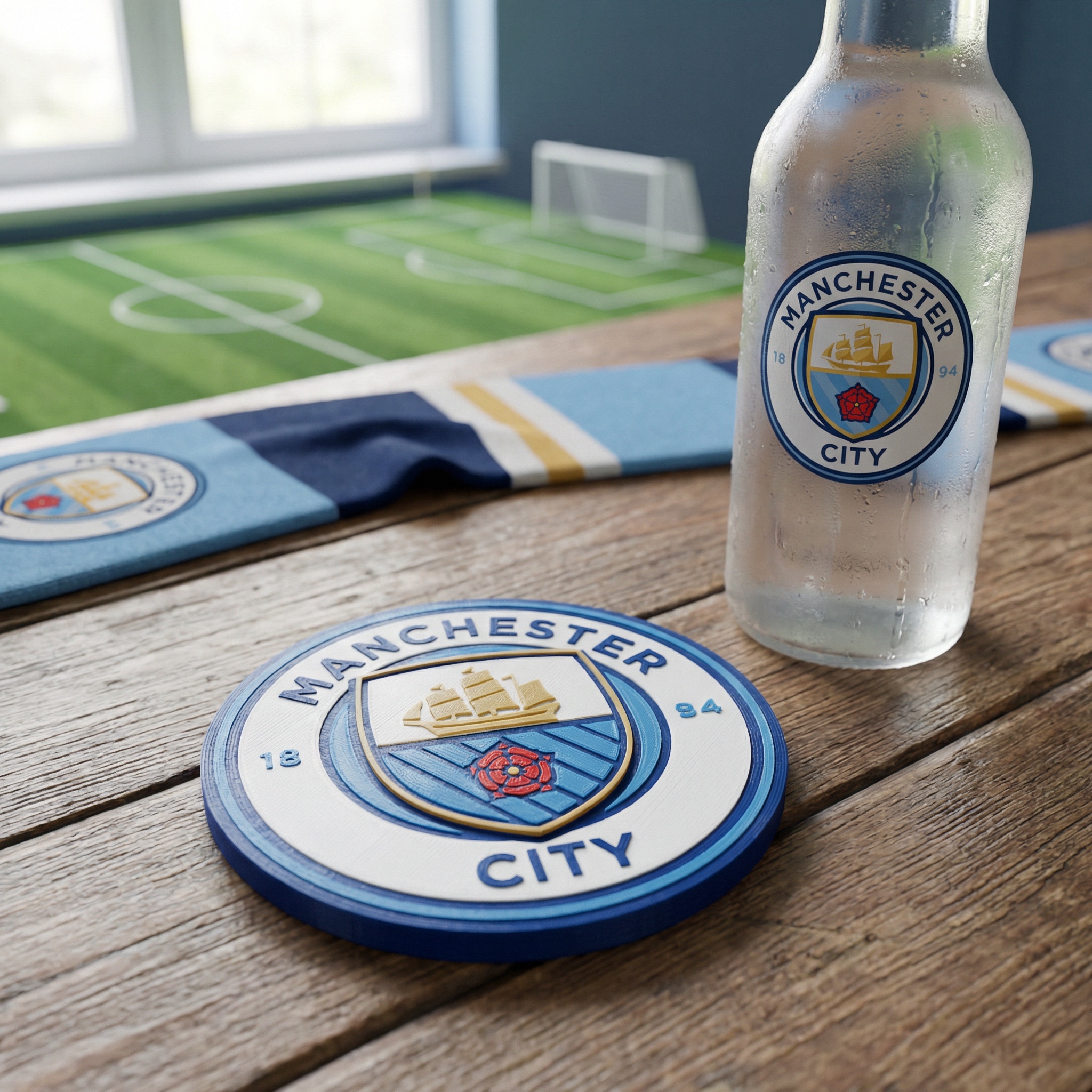 Manchester City Coaster/ Wall Art