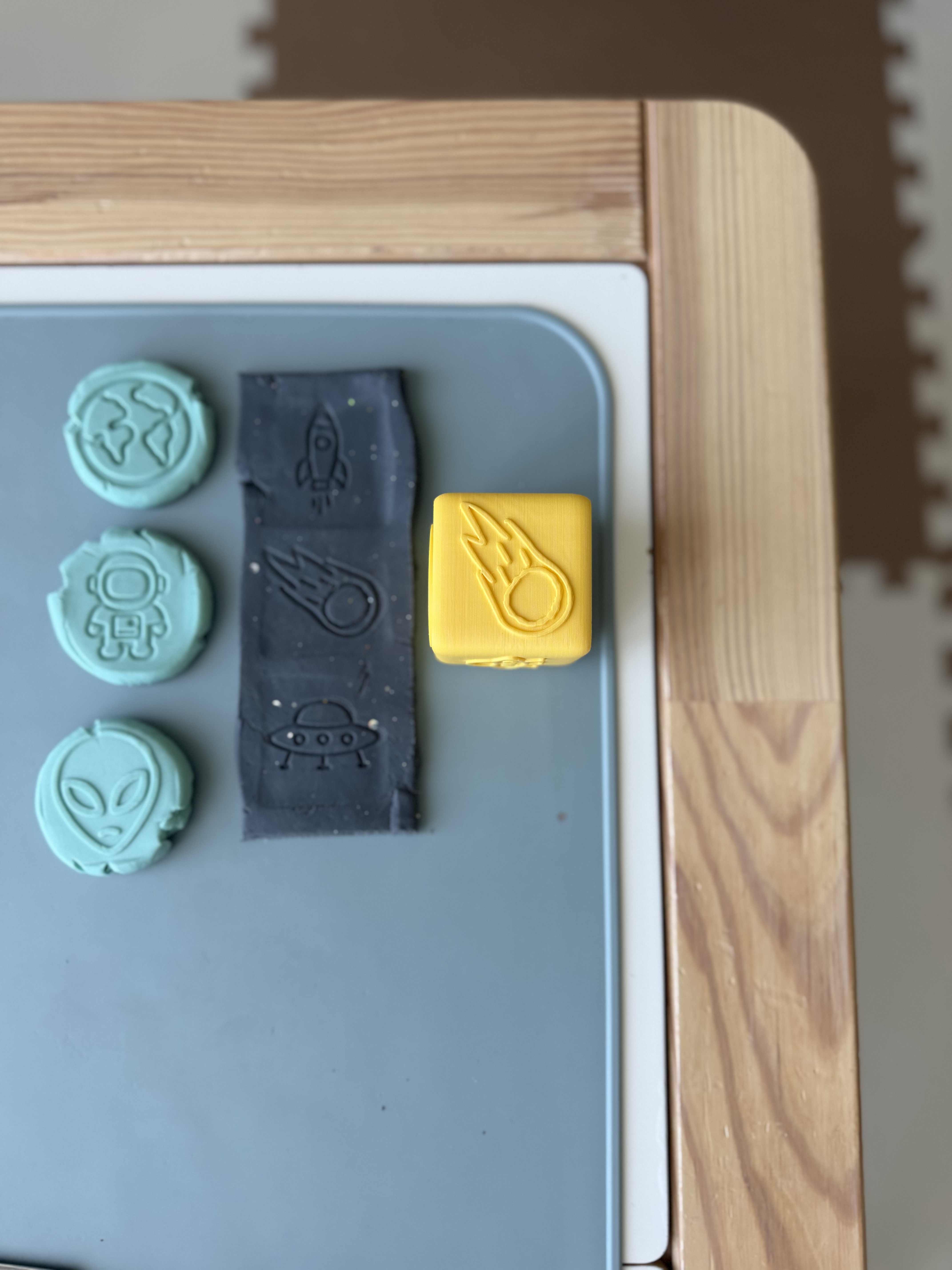 PlayDoh stamp cube - SPACE — miniatura 5