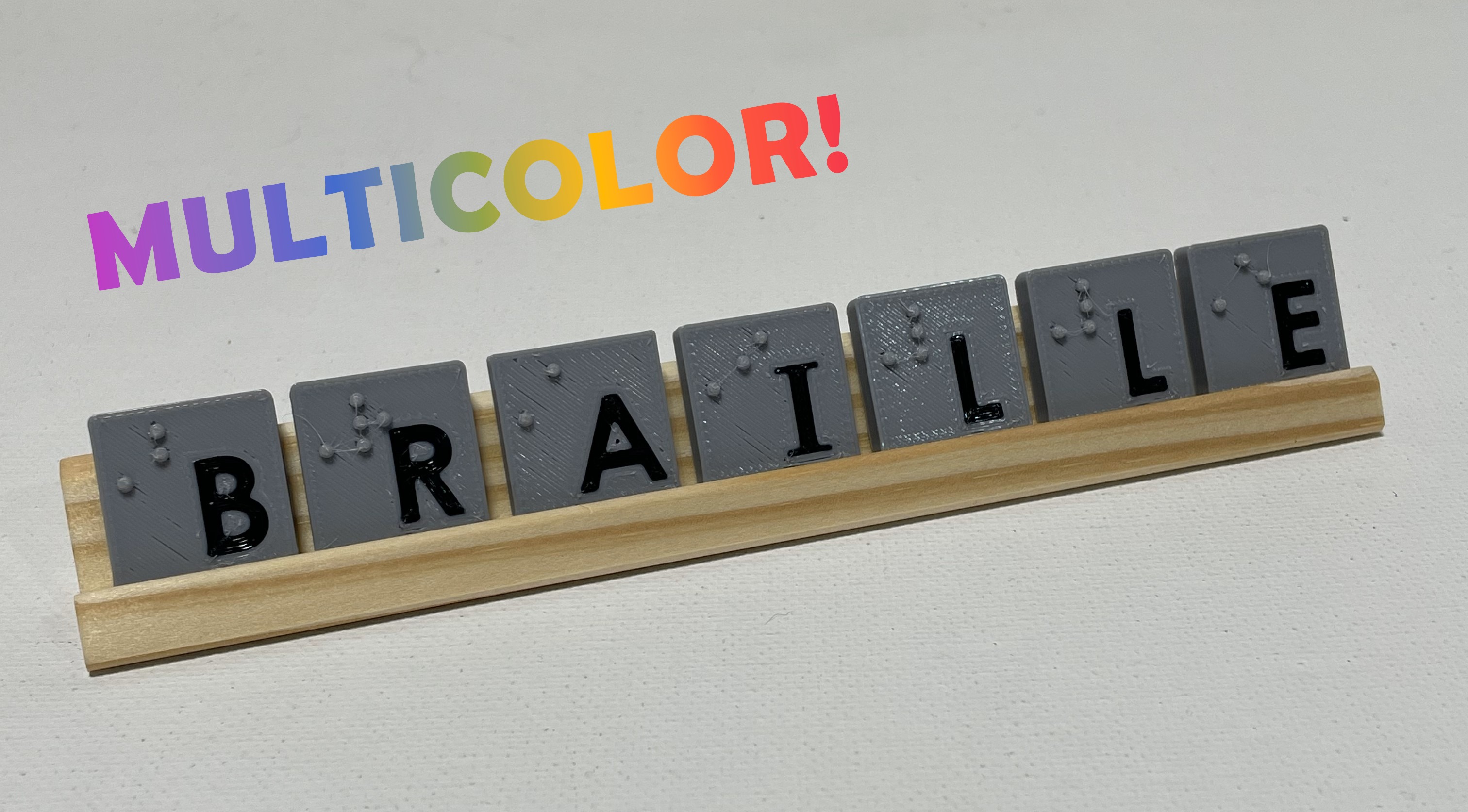 Multicolor/AMS Braille Capital Letters (A - Z Capital Letters Only)