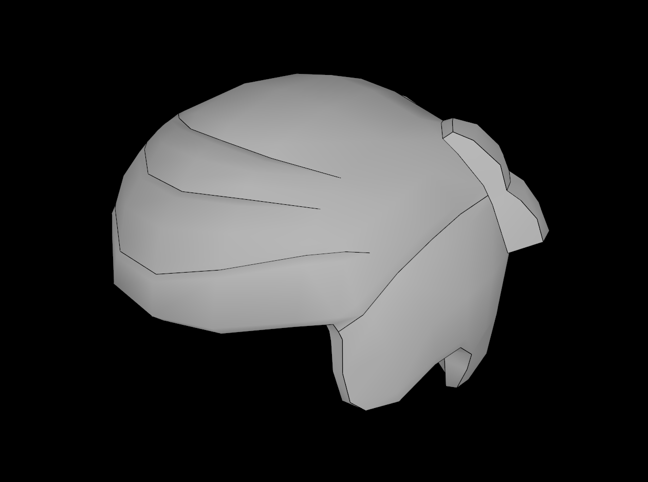 Lego Compatible (15443.dat) Minifig Hair with  2 Locks on Left Side
