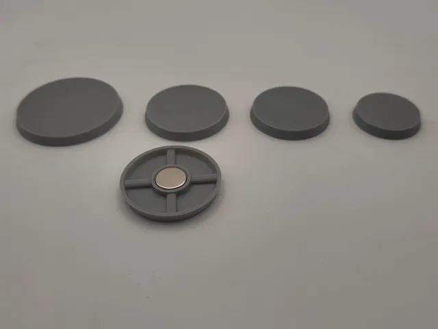 Round mini Bases with magnet holder