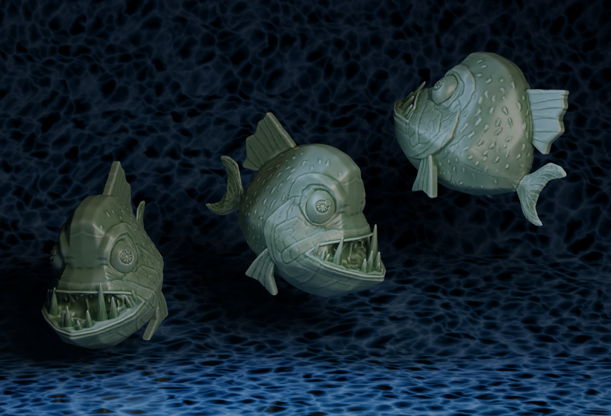 Cartoon Piranha