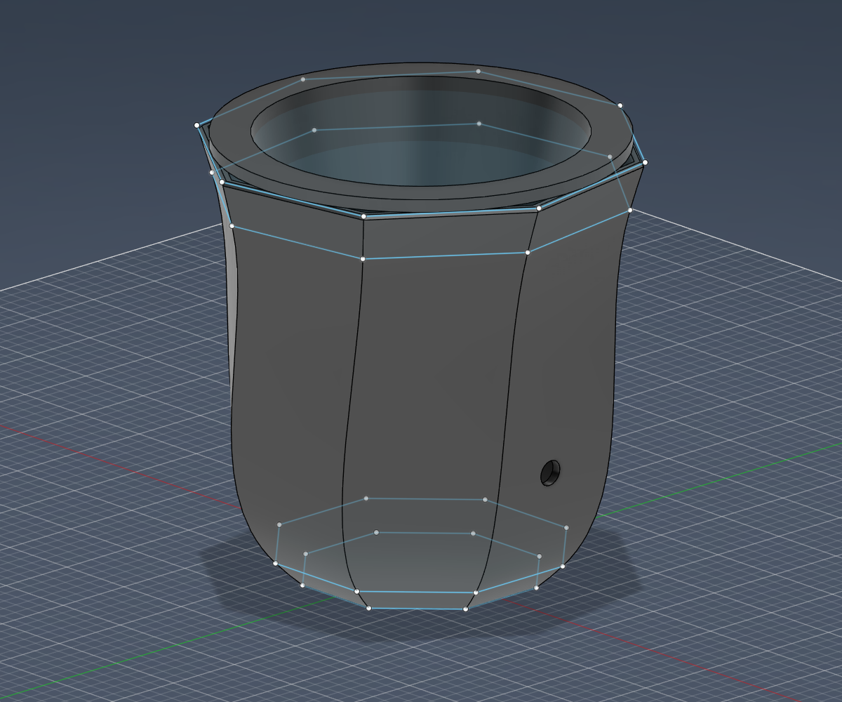 Faceted Self-Watering Planter — Low-Poly Geometric Pot with Hidden Water Reservoir | No Supports