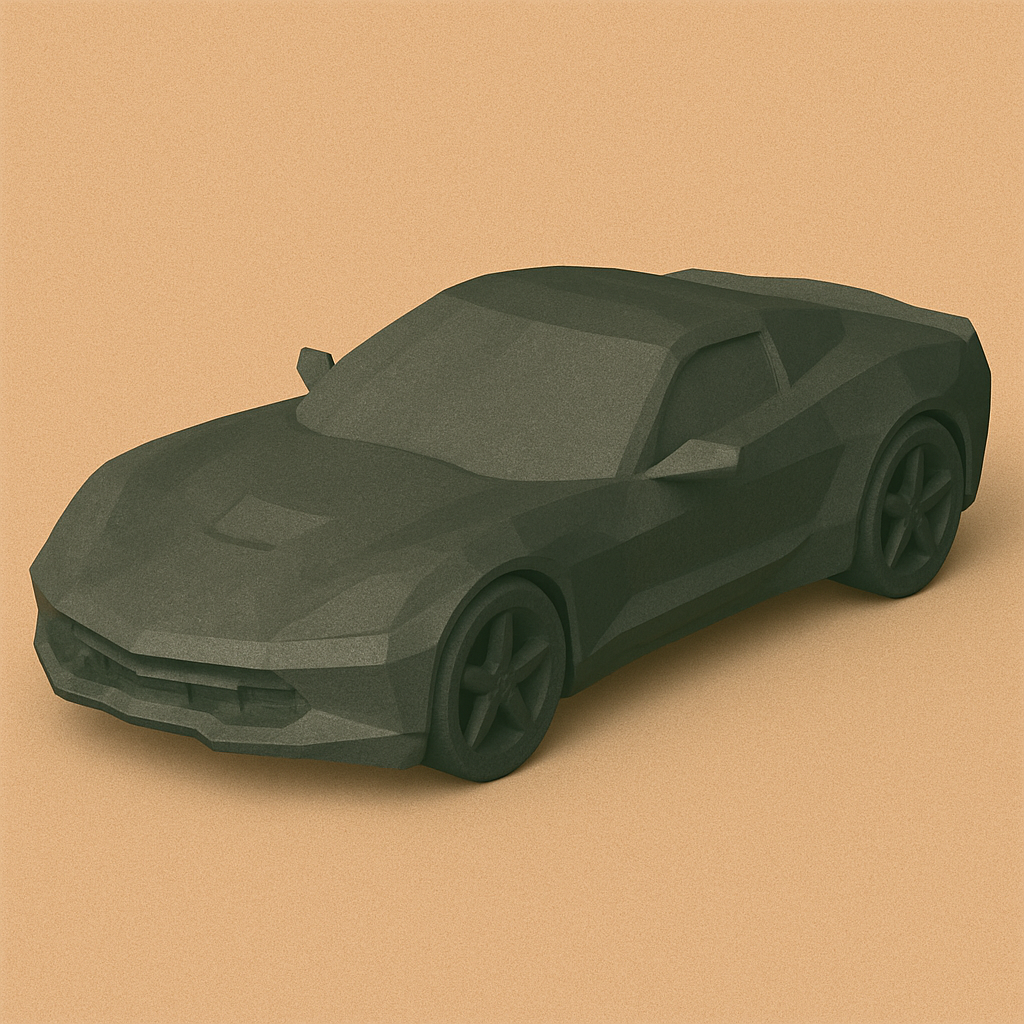 Low Poly Corvette