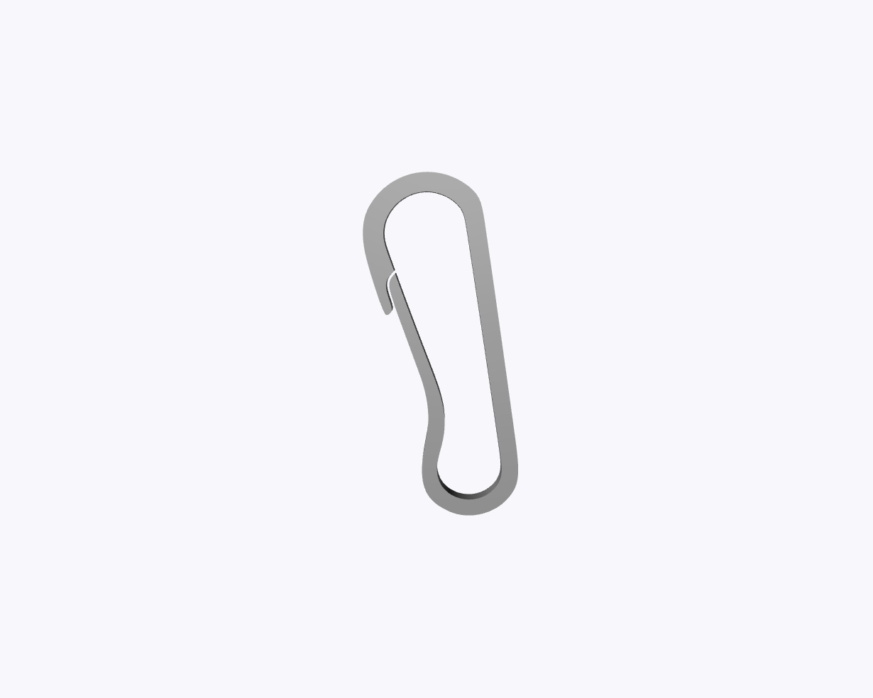 Micro Clip Carabiner (33) Snap Key Attachment v1