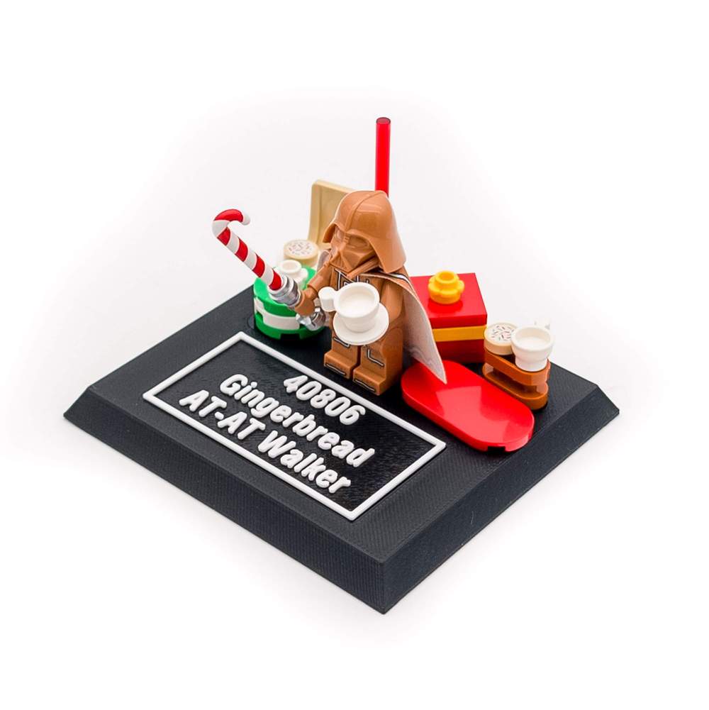 Display Stand for LEGO Star Wars 40806 Gingerbread AT-AT Walker