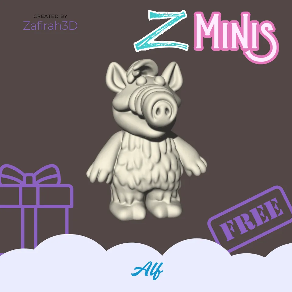 alfです◎ ALF Z-MINIS FOR FREE by Zafirah3Dprint | Download free STL model