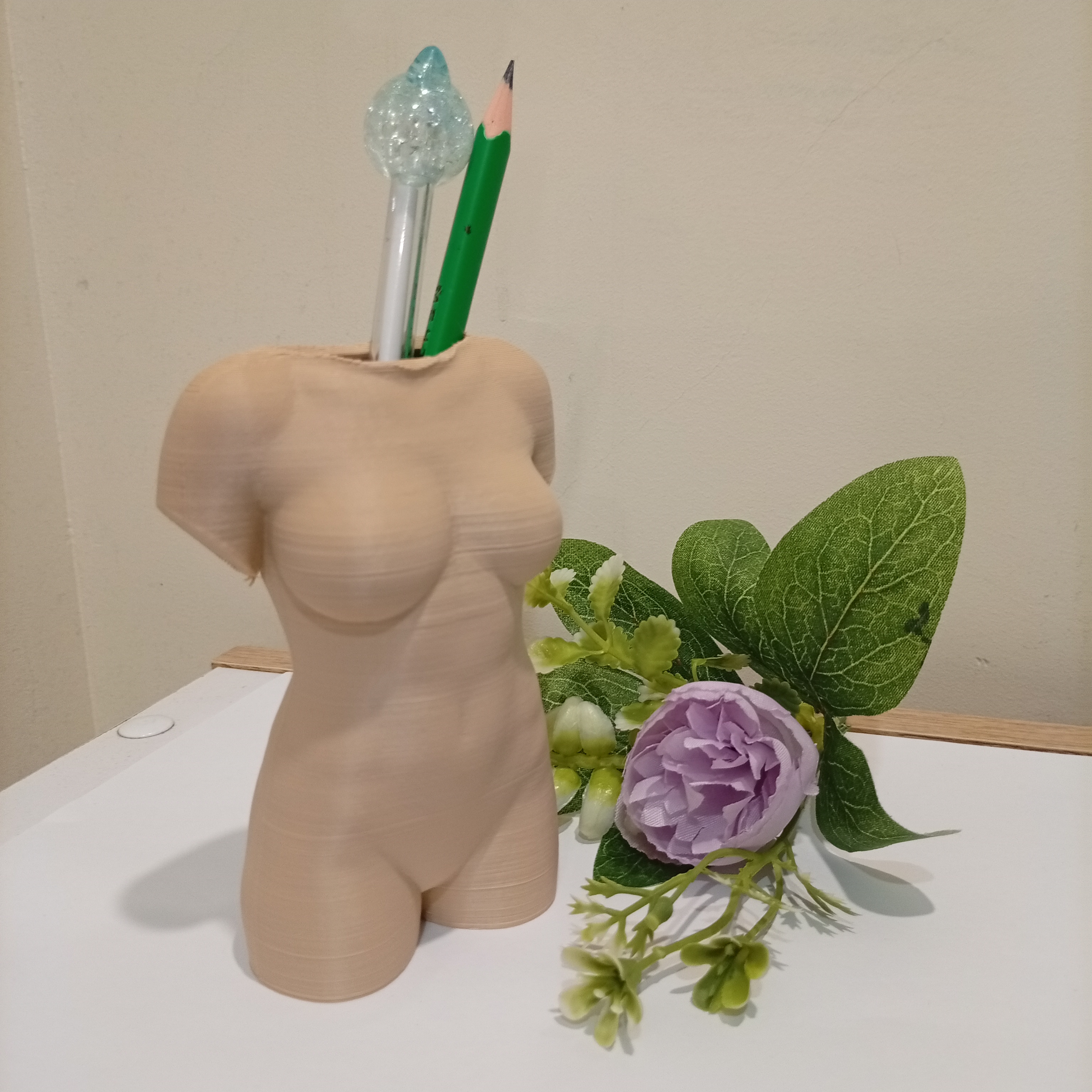 Woman Torso pen cup