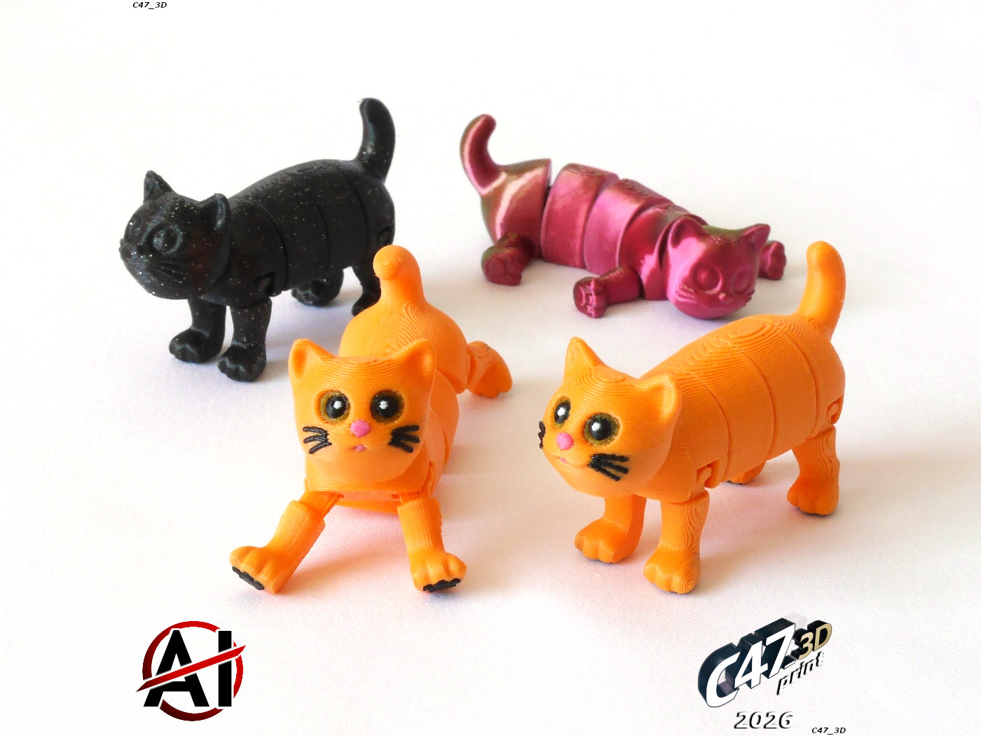 Miniatura 2 do modelo 3D Flexi Transforming Cat