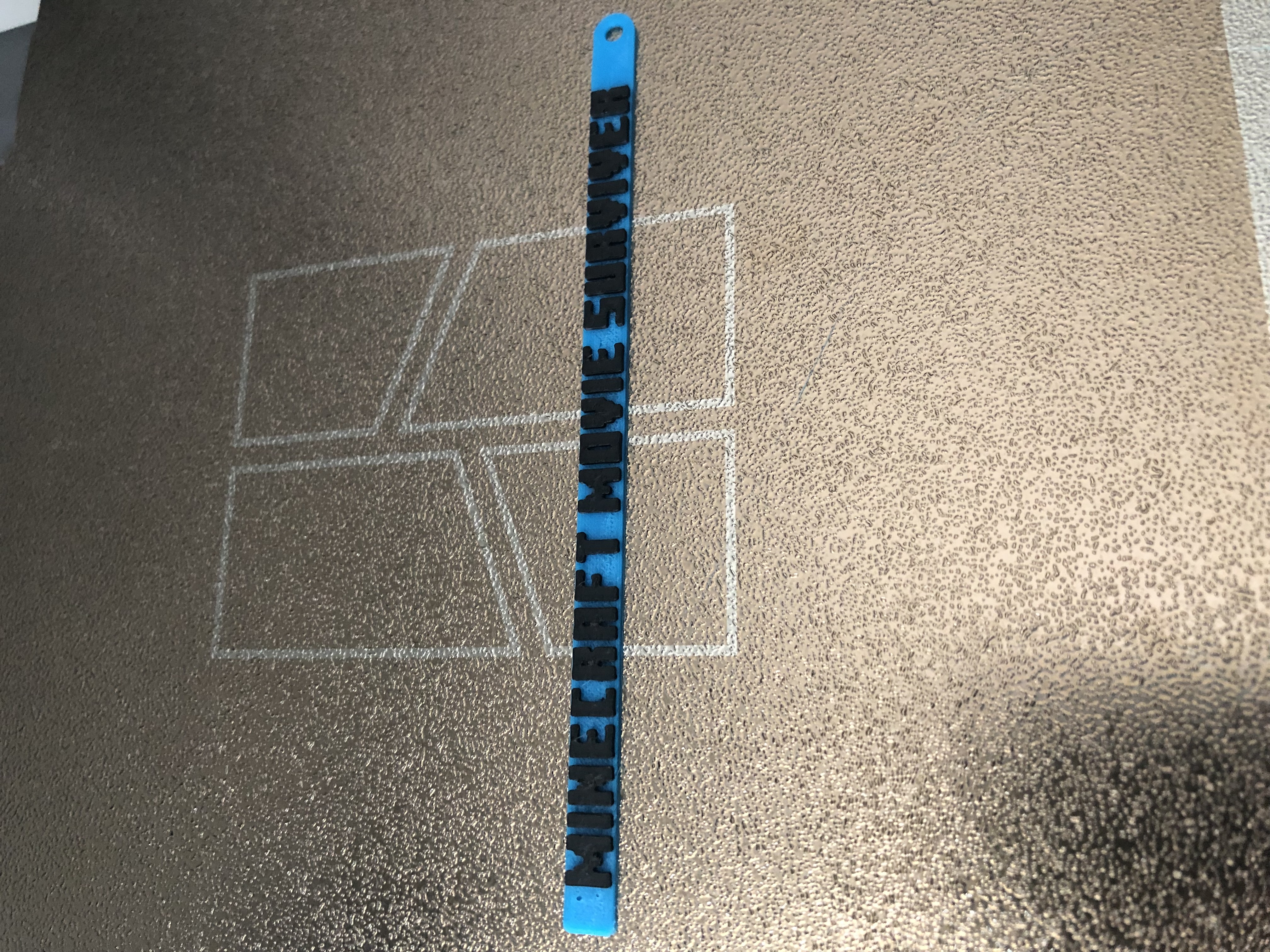 Minecraft Movie survivor Key chain