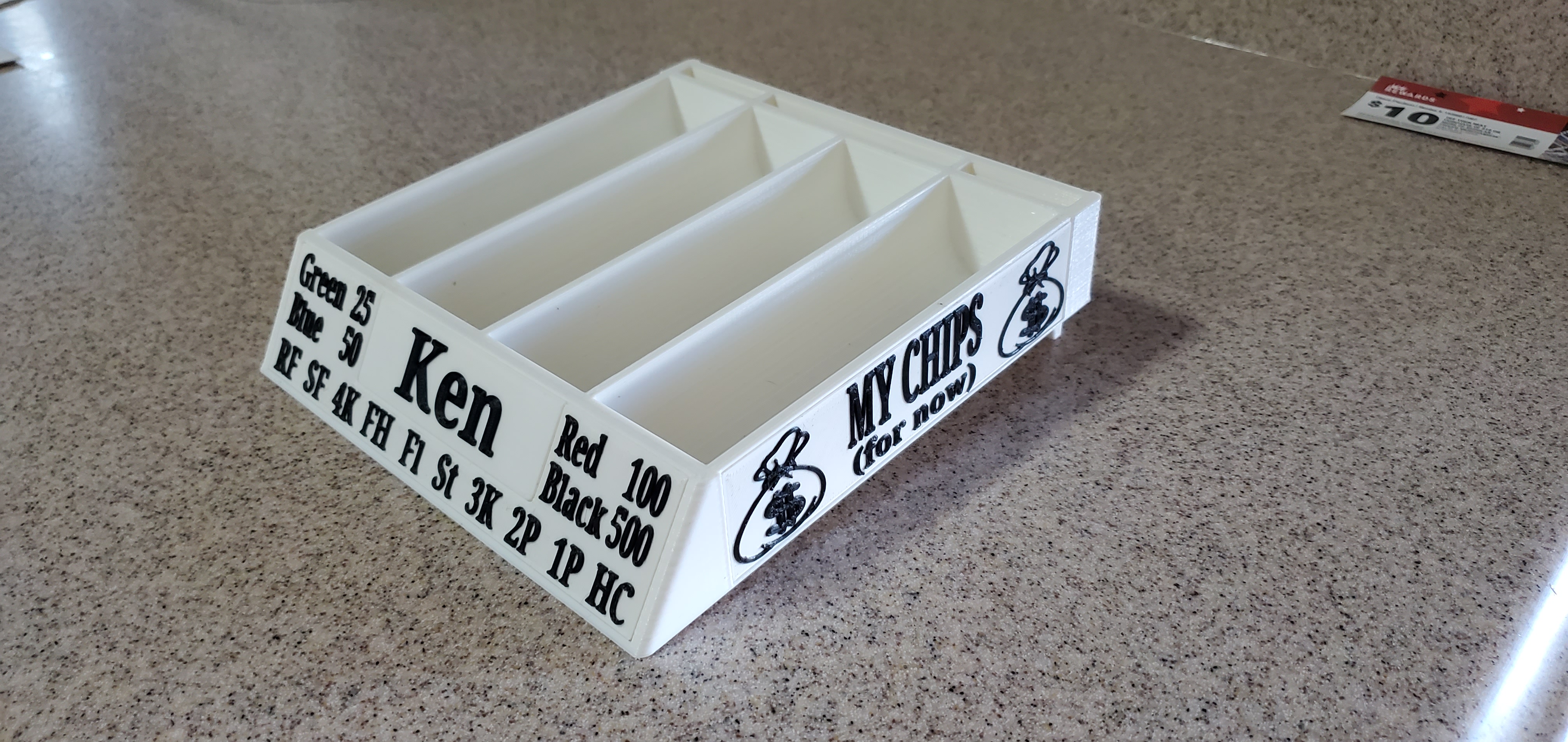 Poker chip tray