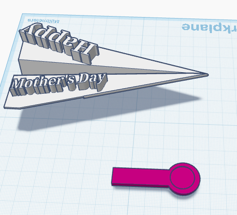 Happy Mother's Day Plane And Spoon
