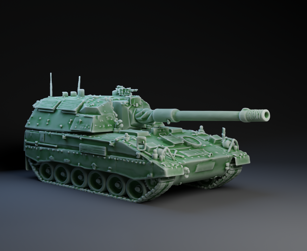 Little Green Army Men : Artillery : PZH 2000 : German