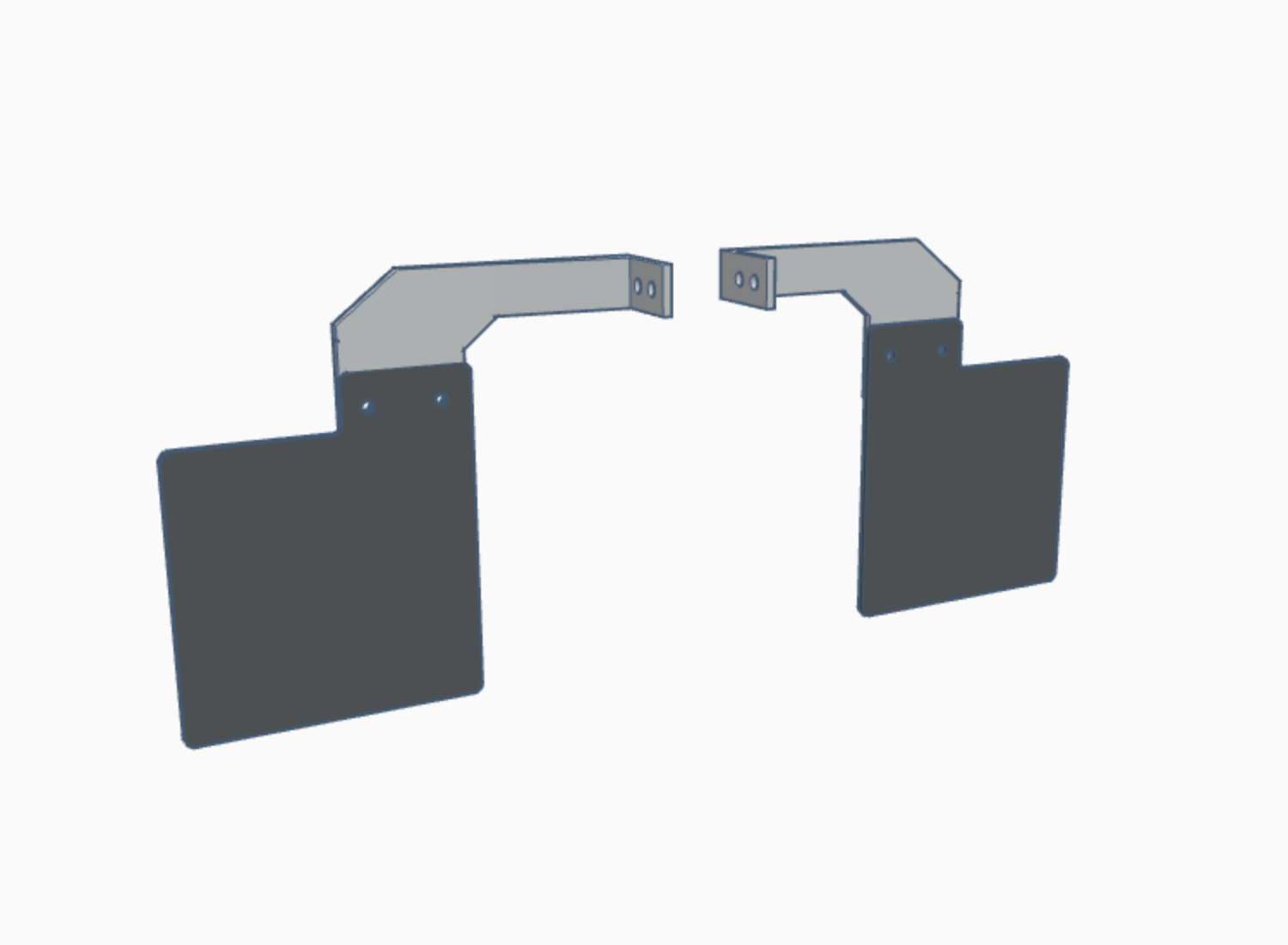 1/10 scale mud flaps / bracing
