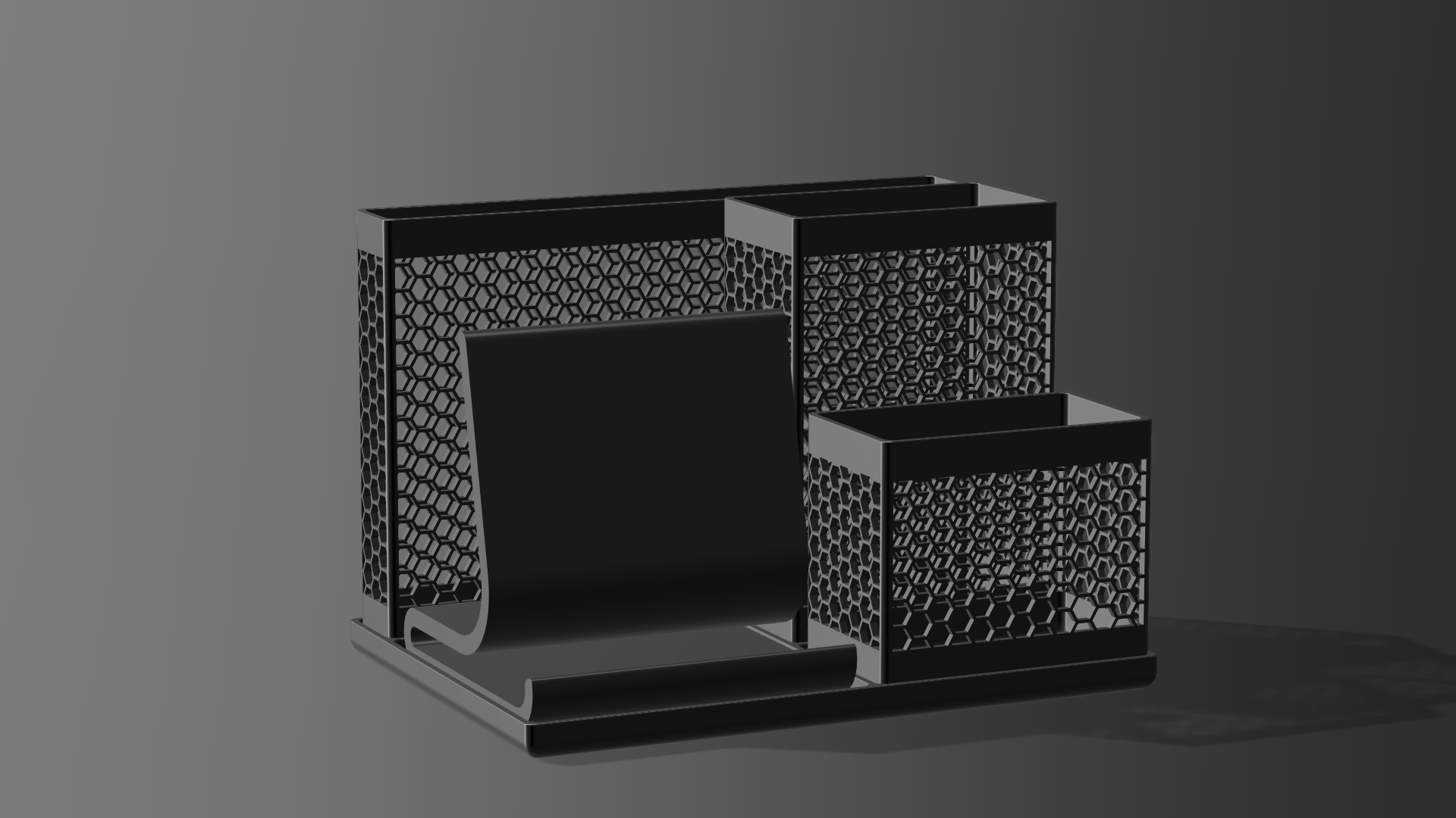 Honeycomb Desk Organizer with a Phone Stand