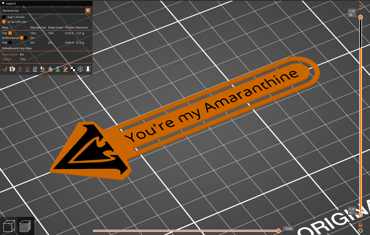 Amaranthine bookmark