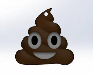 kaka emoji anahtarlık