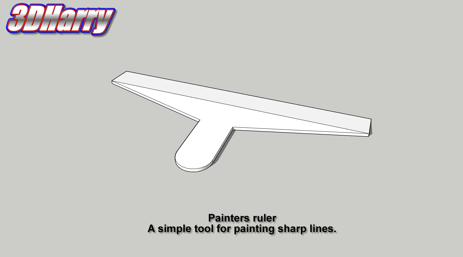 Painters Ruler 3D model
