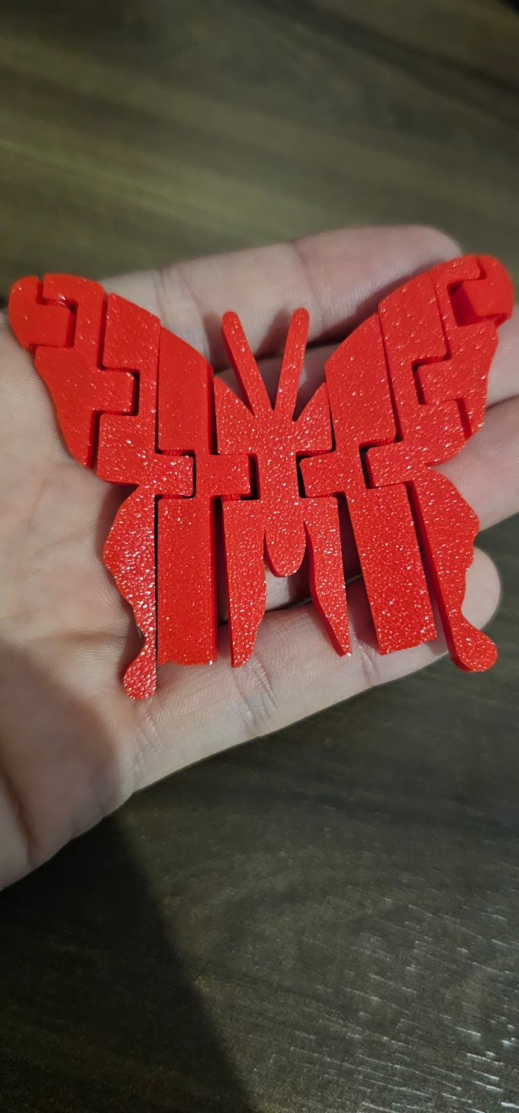 Flexi Articulated butterfly – easy to print and support-free!