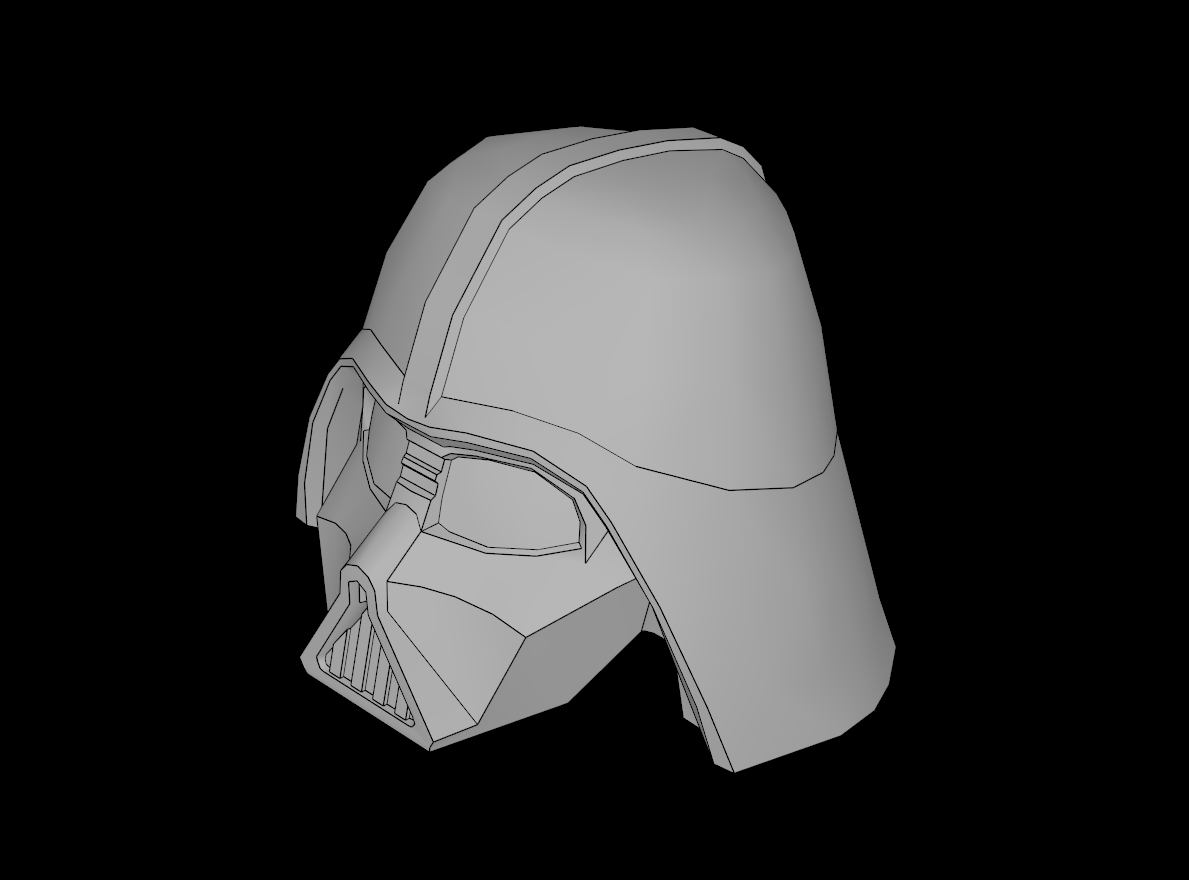 Lego Compatible (19916.dat) Minifig Helmet SW Darth Vader Upper Part