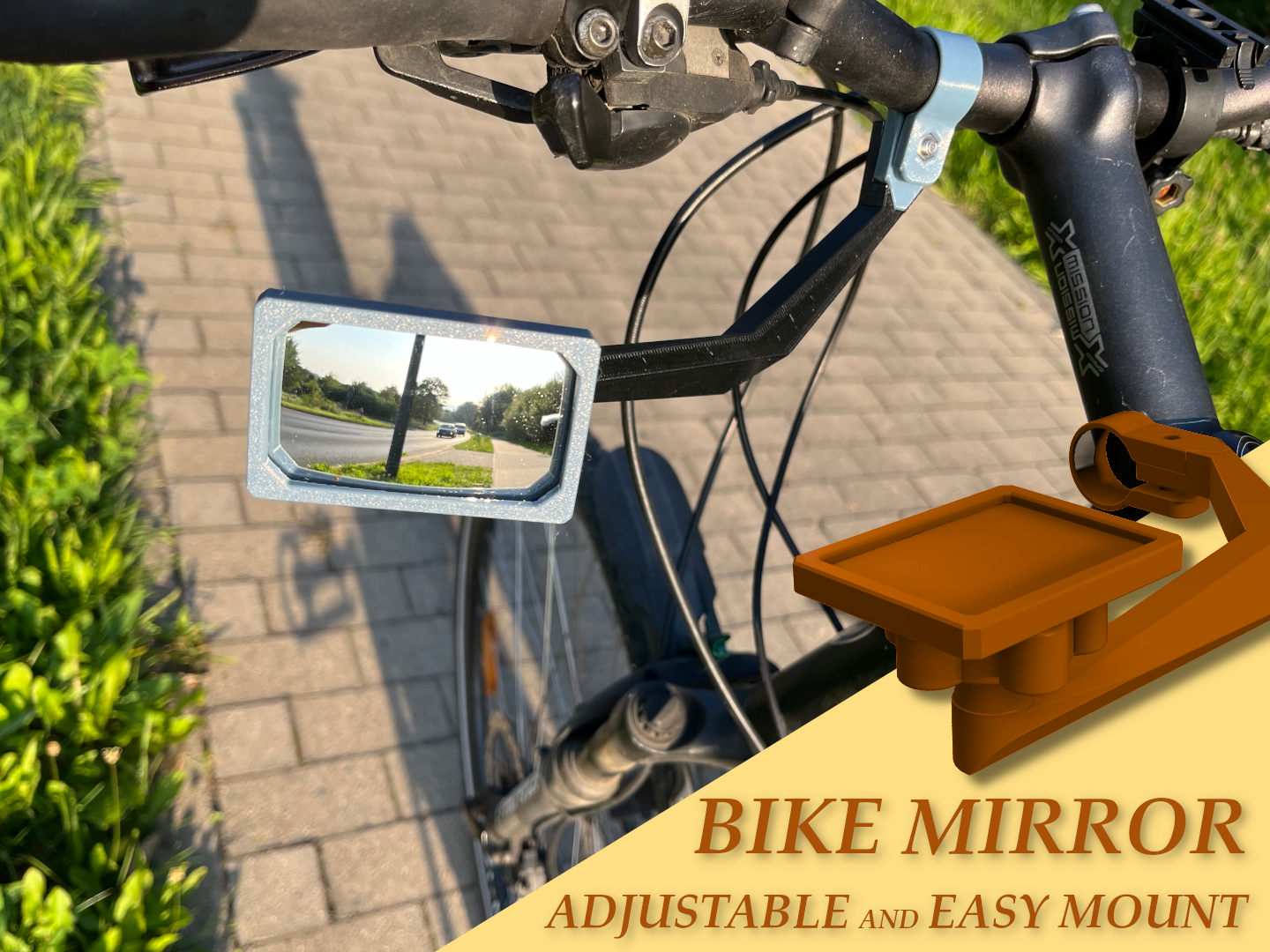 Adjustable Bike Mirror/ Fahrradspiegel