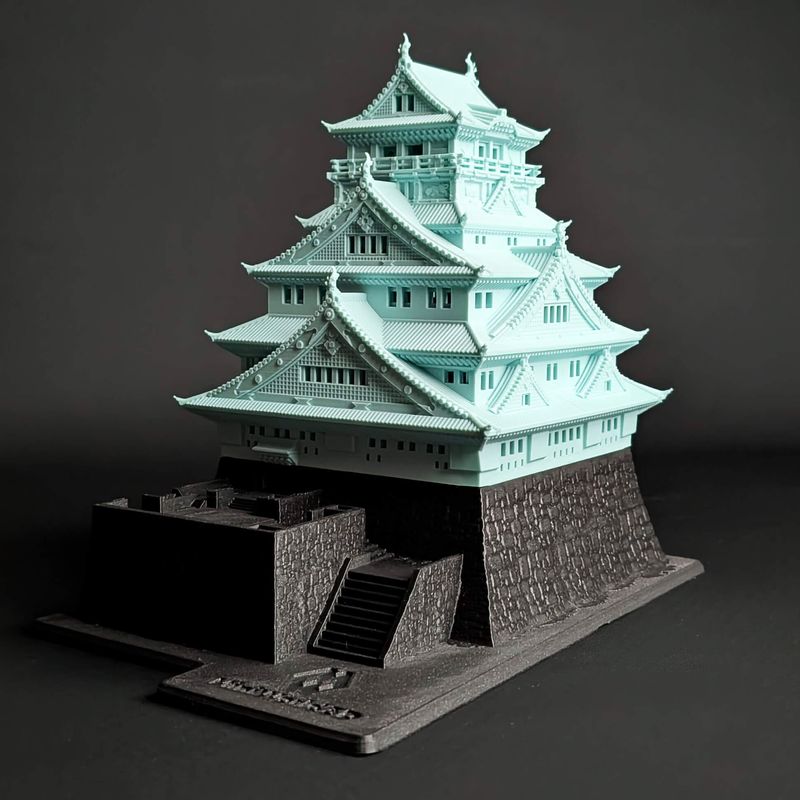 Osaka Castle - Japan by MiniWorld3D | Download STL model