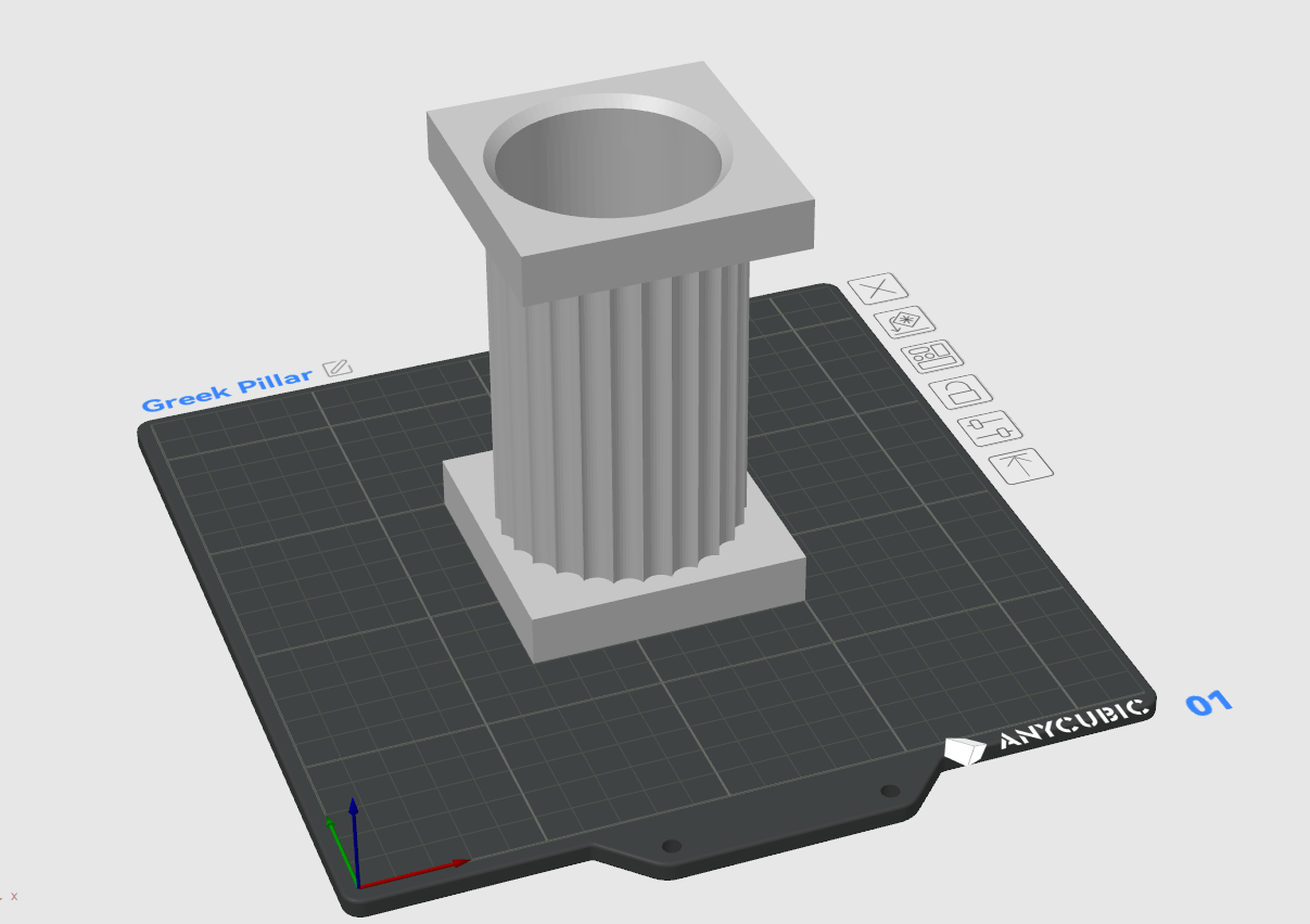 Greek Pillar Pencil Box