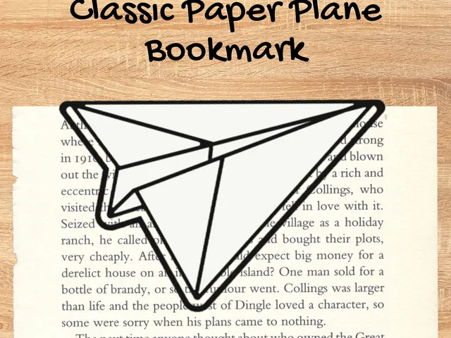 Airplane bookmark - Paper Plane