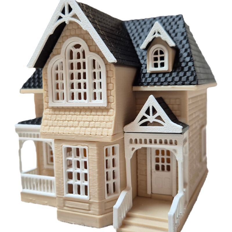H0 Scale Victorian Cottage by György Agárdi | Download free STL model ...