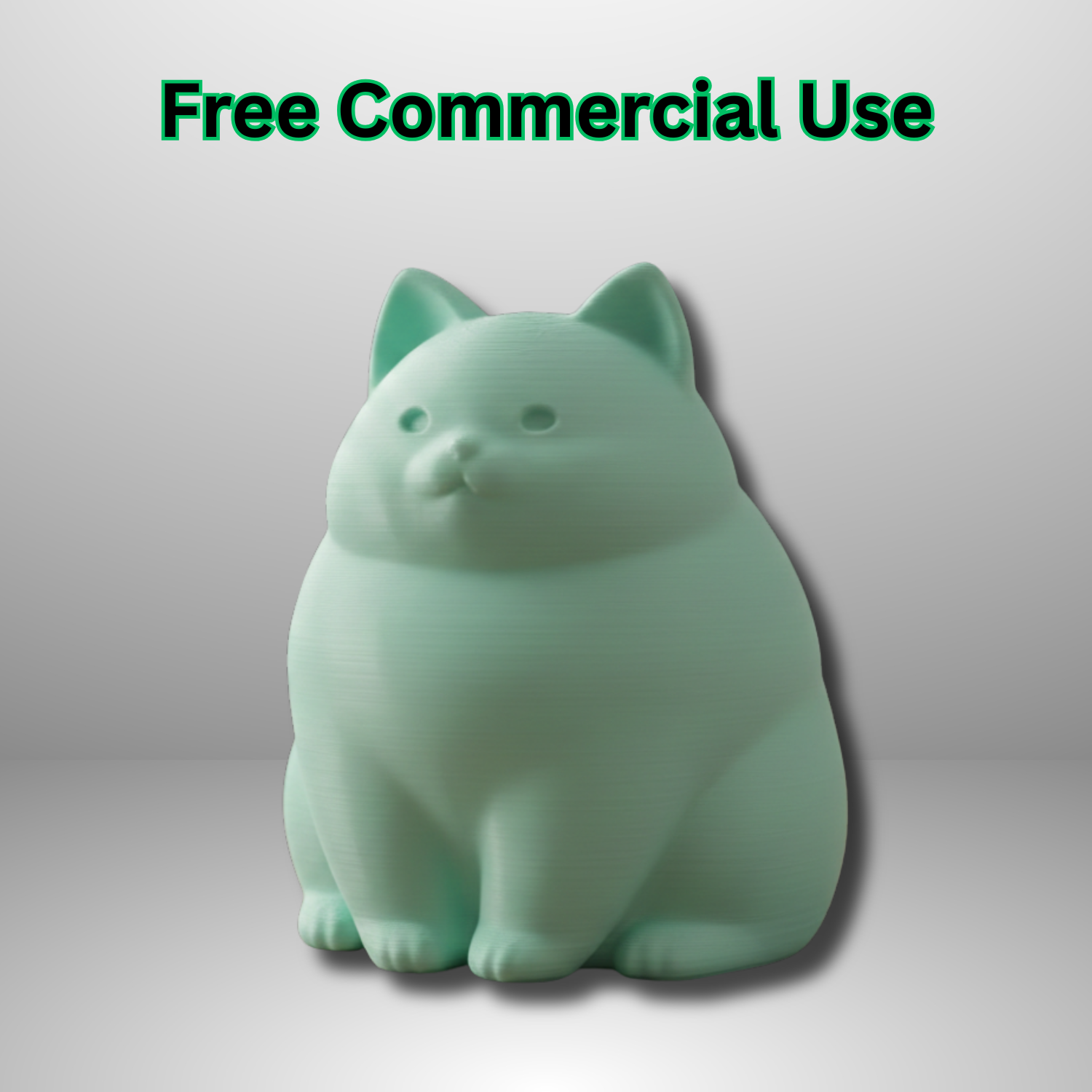 Cute Chubby Cat Desk Figure