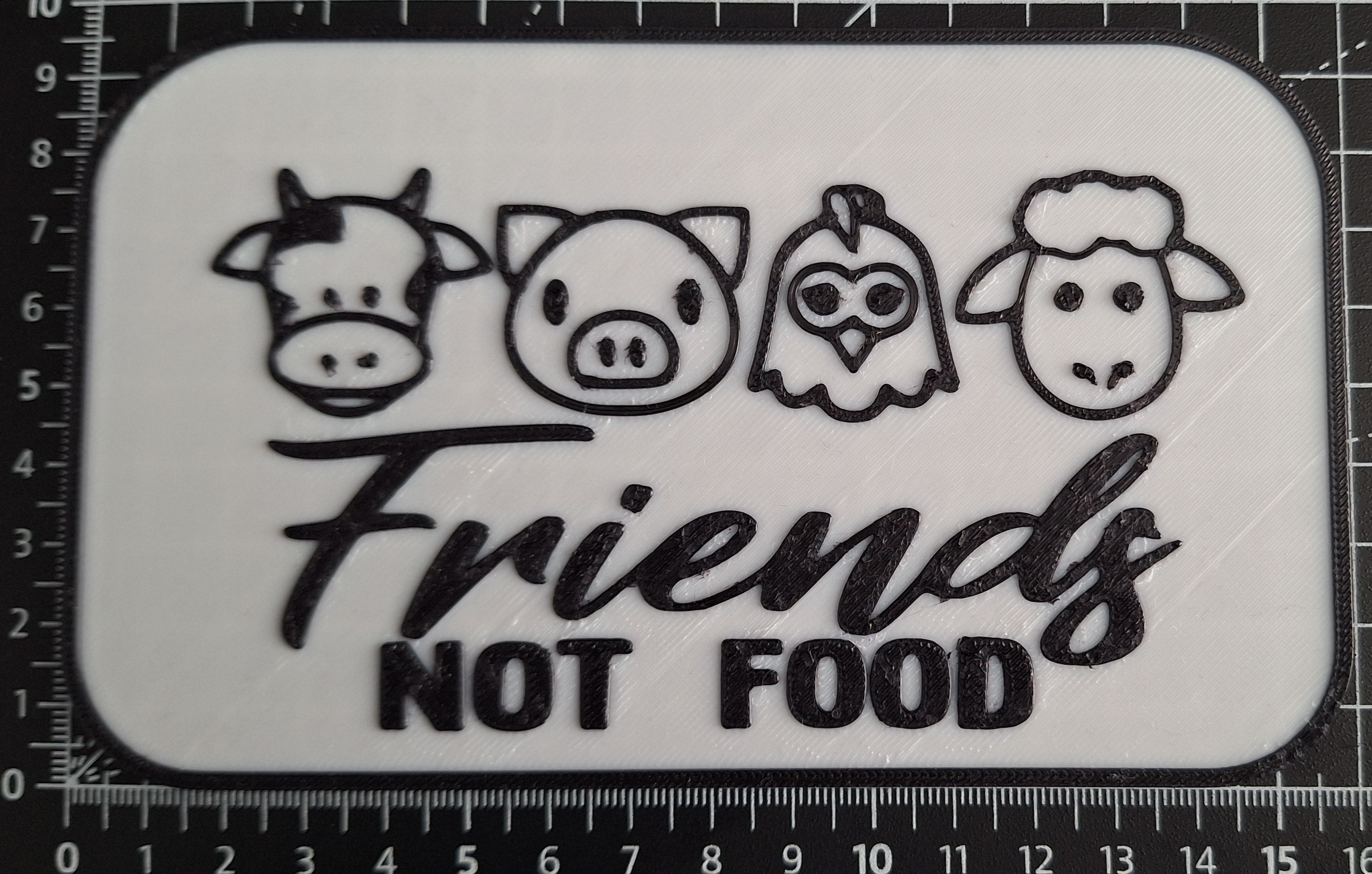 Friends Not Food Sign